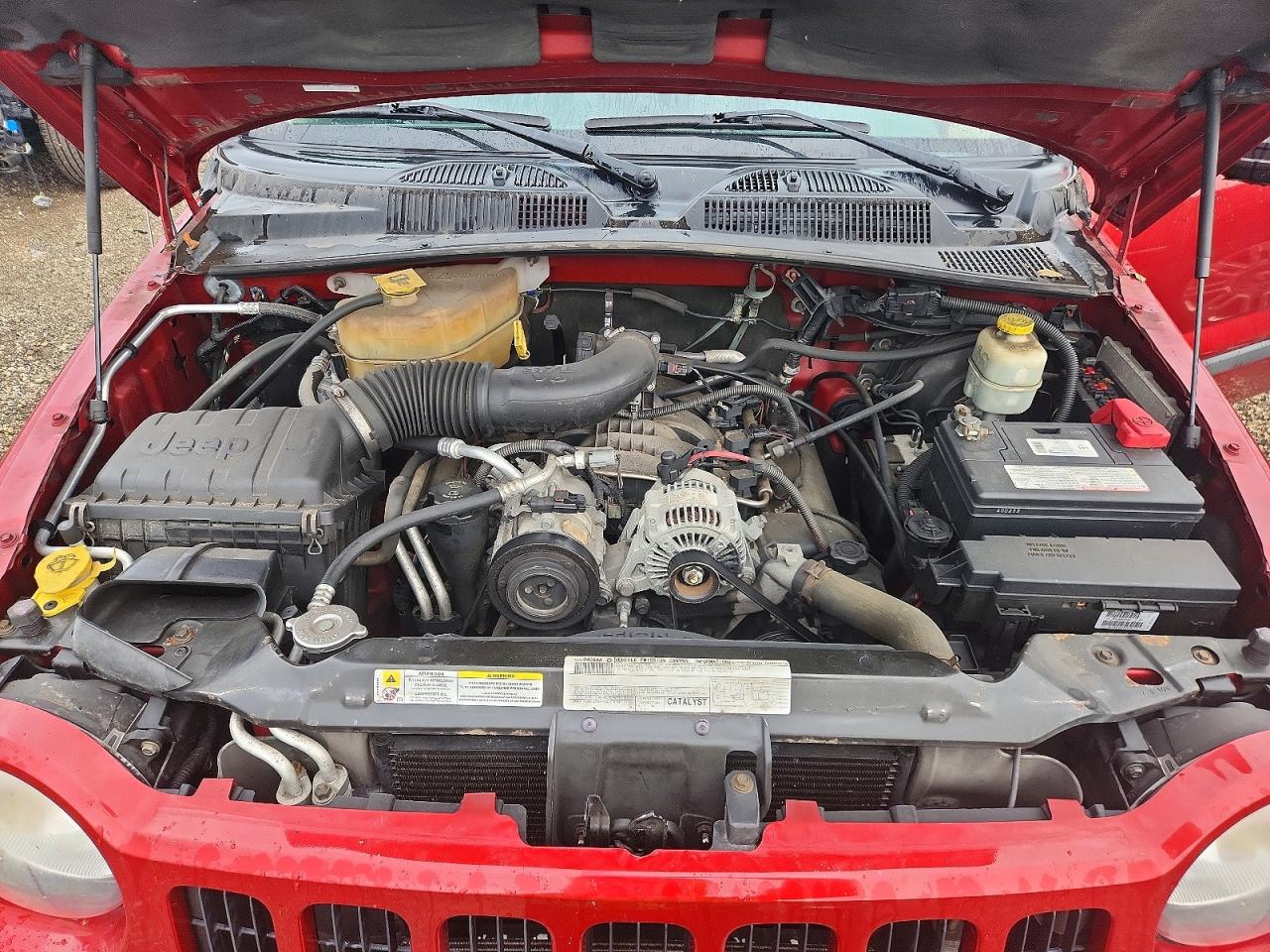 2007 Jeep Liberty Sport Red vin: 1J4GL48K97W685359