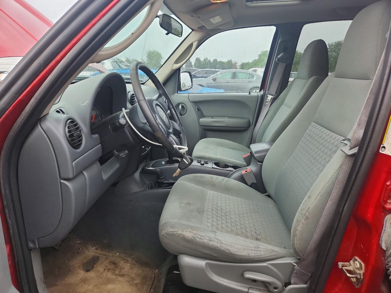 2007 Jeep Liberty Sport Red vin: 1J4GL48K97W685359