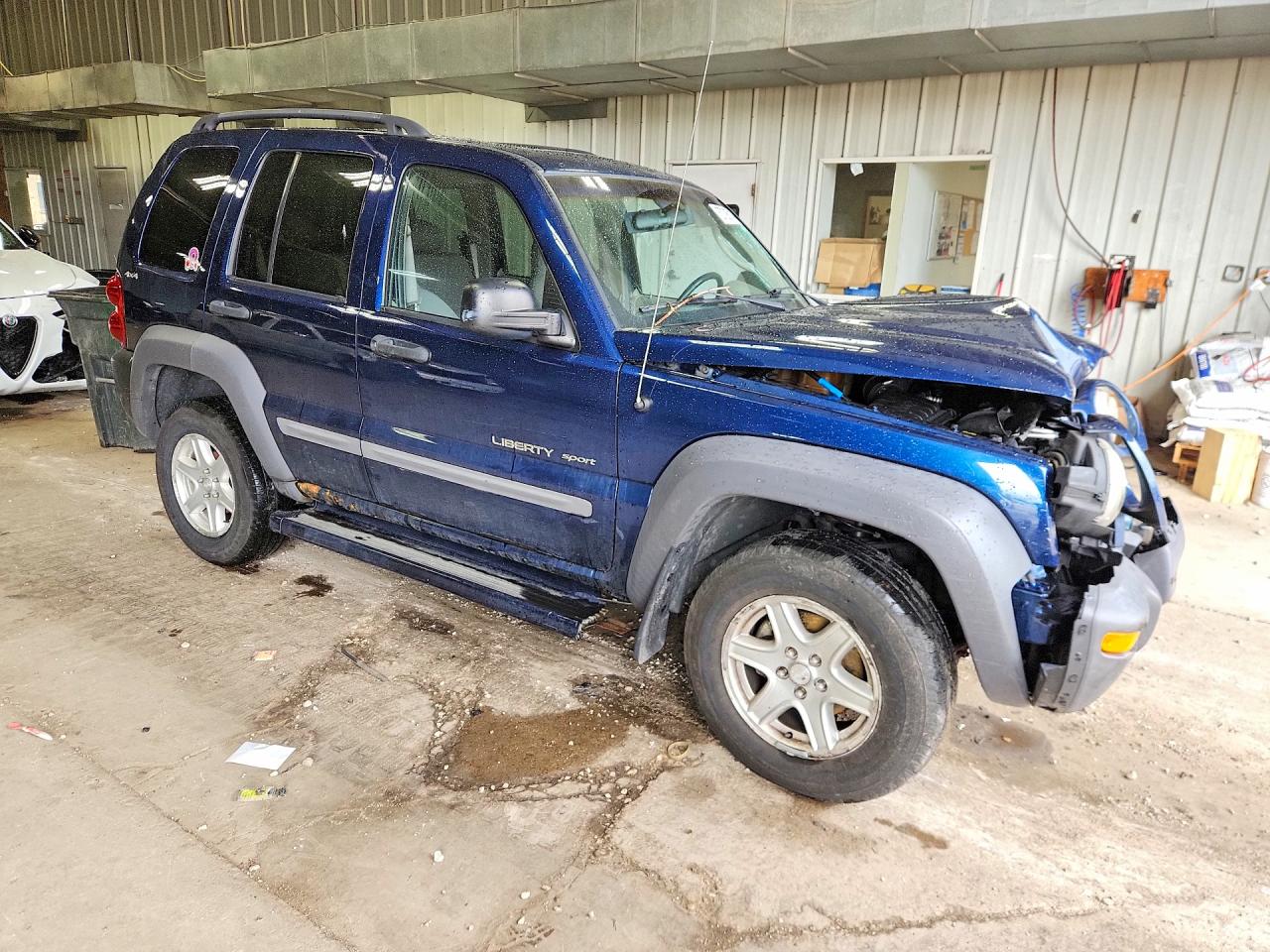 2002 Jeep Liberty Sport Blue vin: 1J4GL48KX2W202454