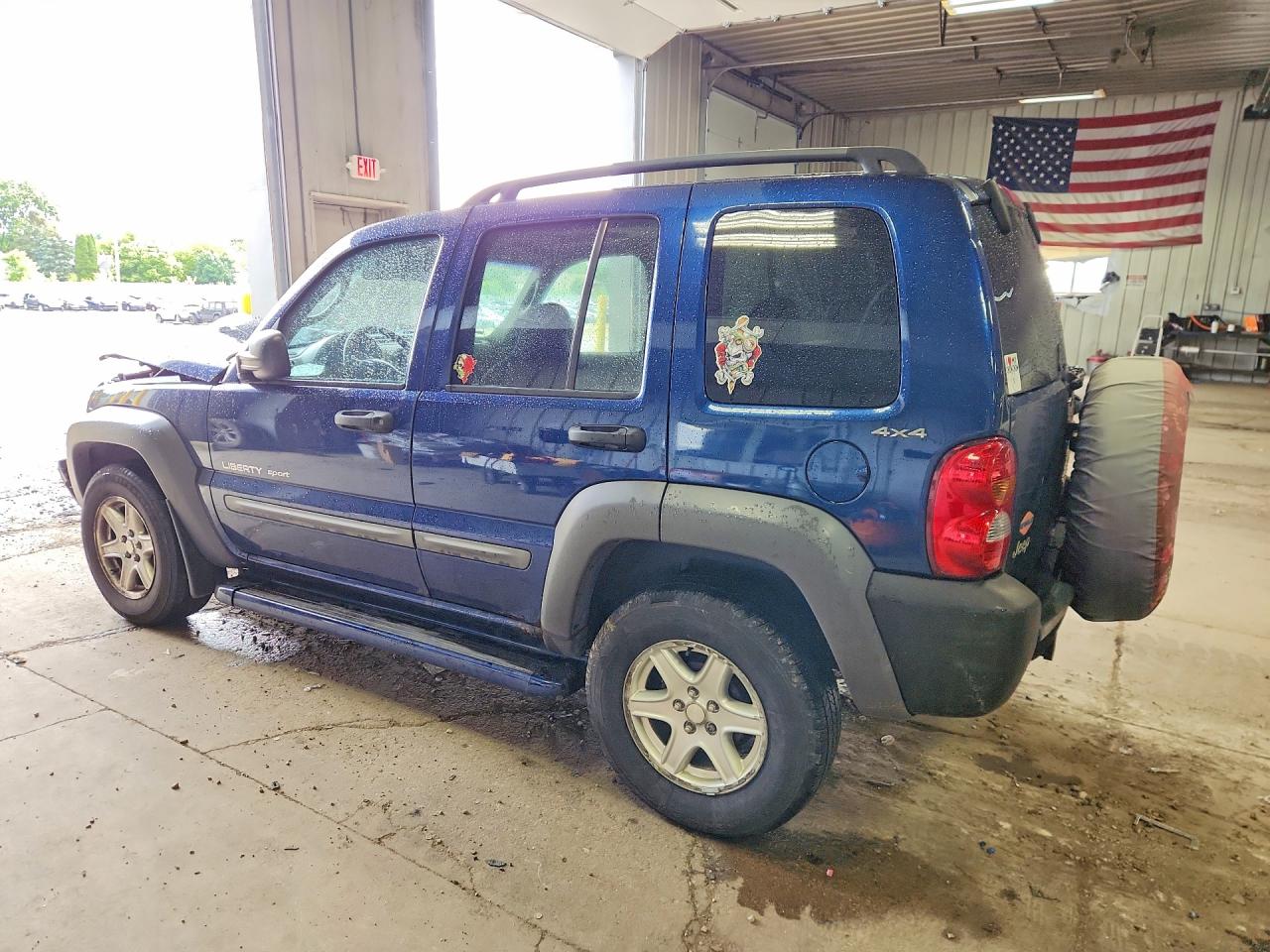 2002 Jeep Liberty Sport Blue vin: 1J4GL48KX2W202454