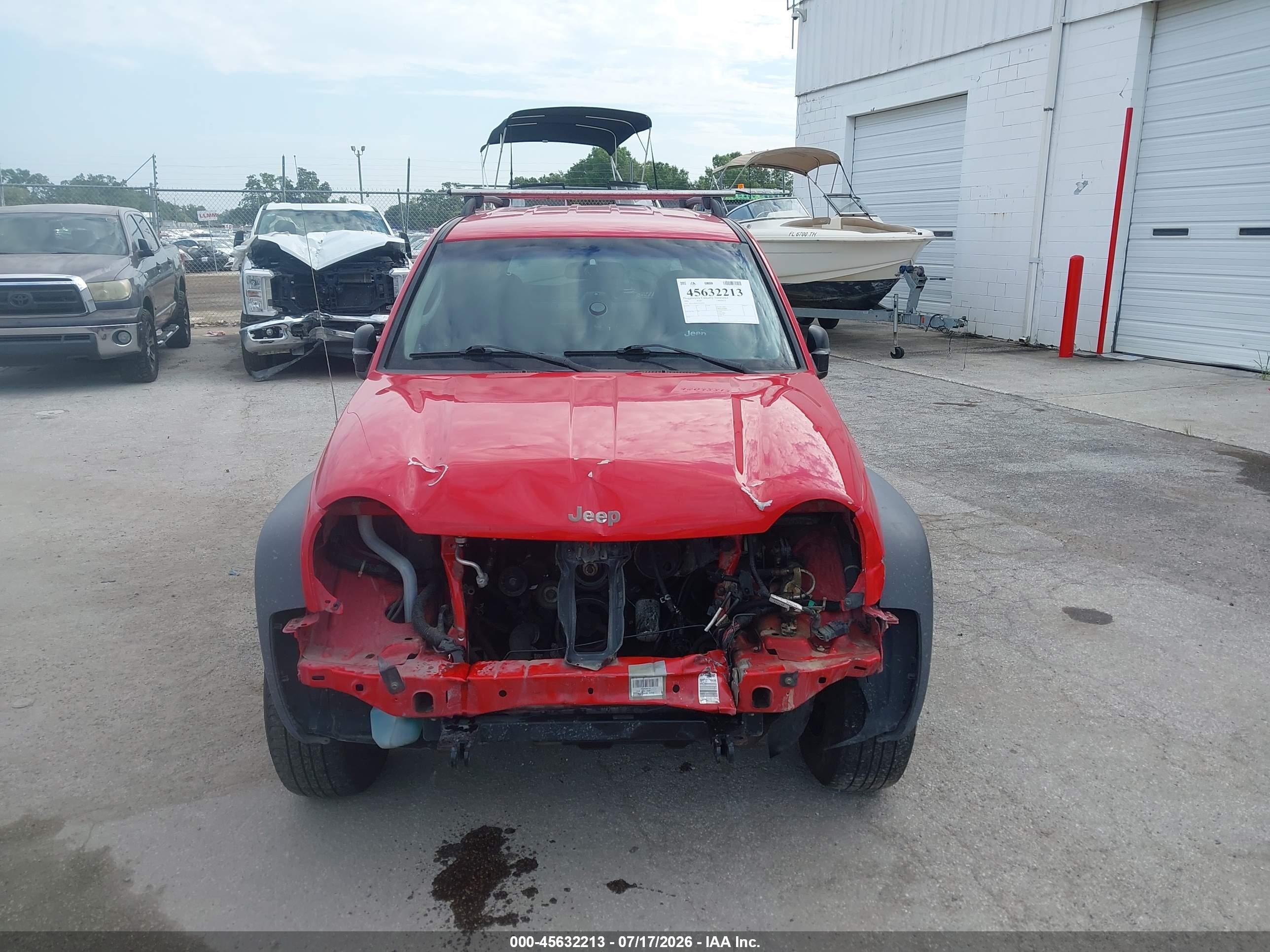 2002 Jeep Liberty Sport Red vin: 1J4GL48KX2W243036
