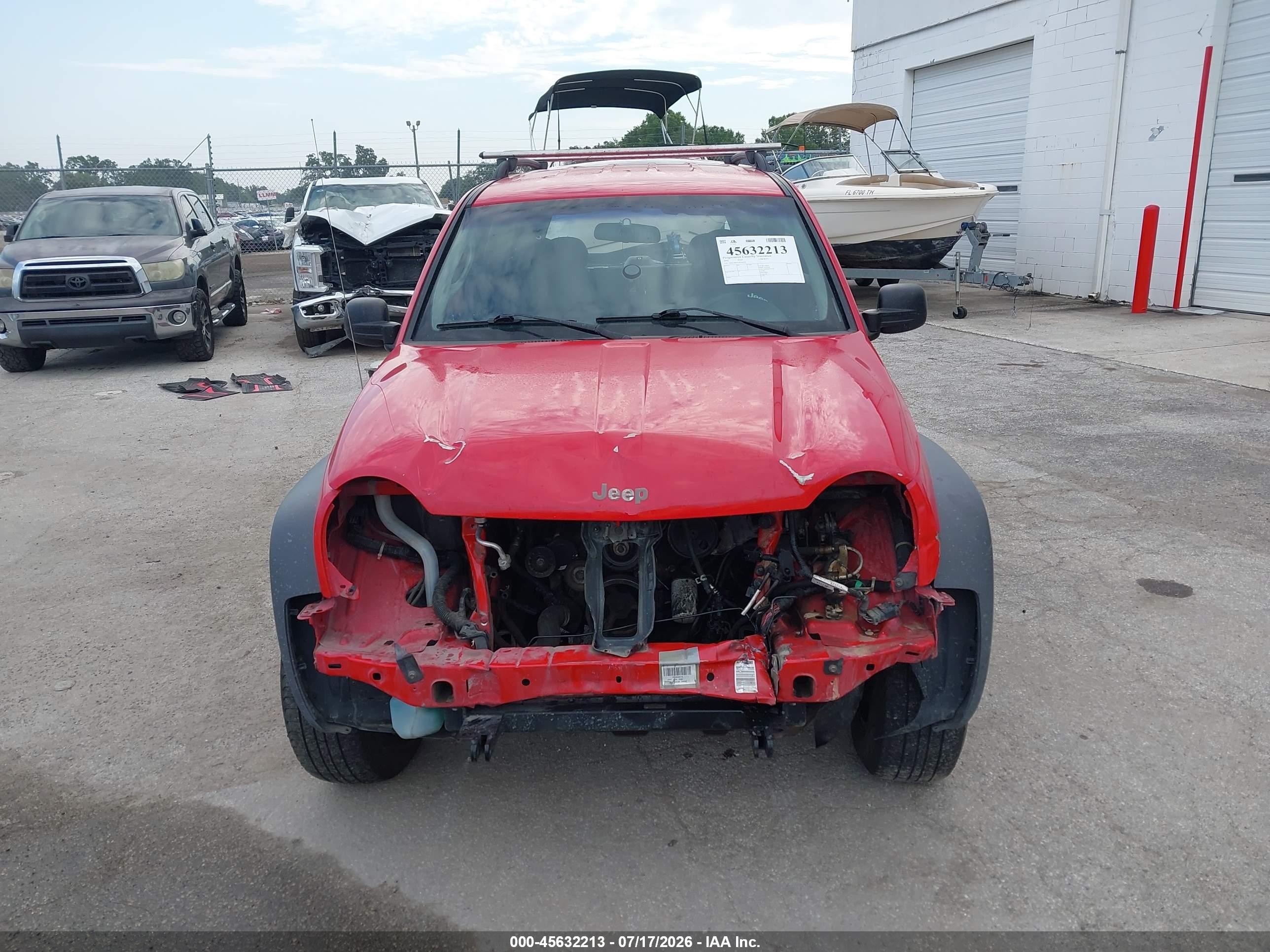 2002 Jeep Liberty Sport Red vin: 1J4GL48KX2W243036