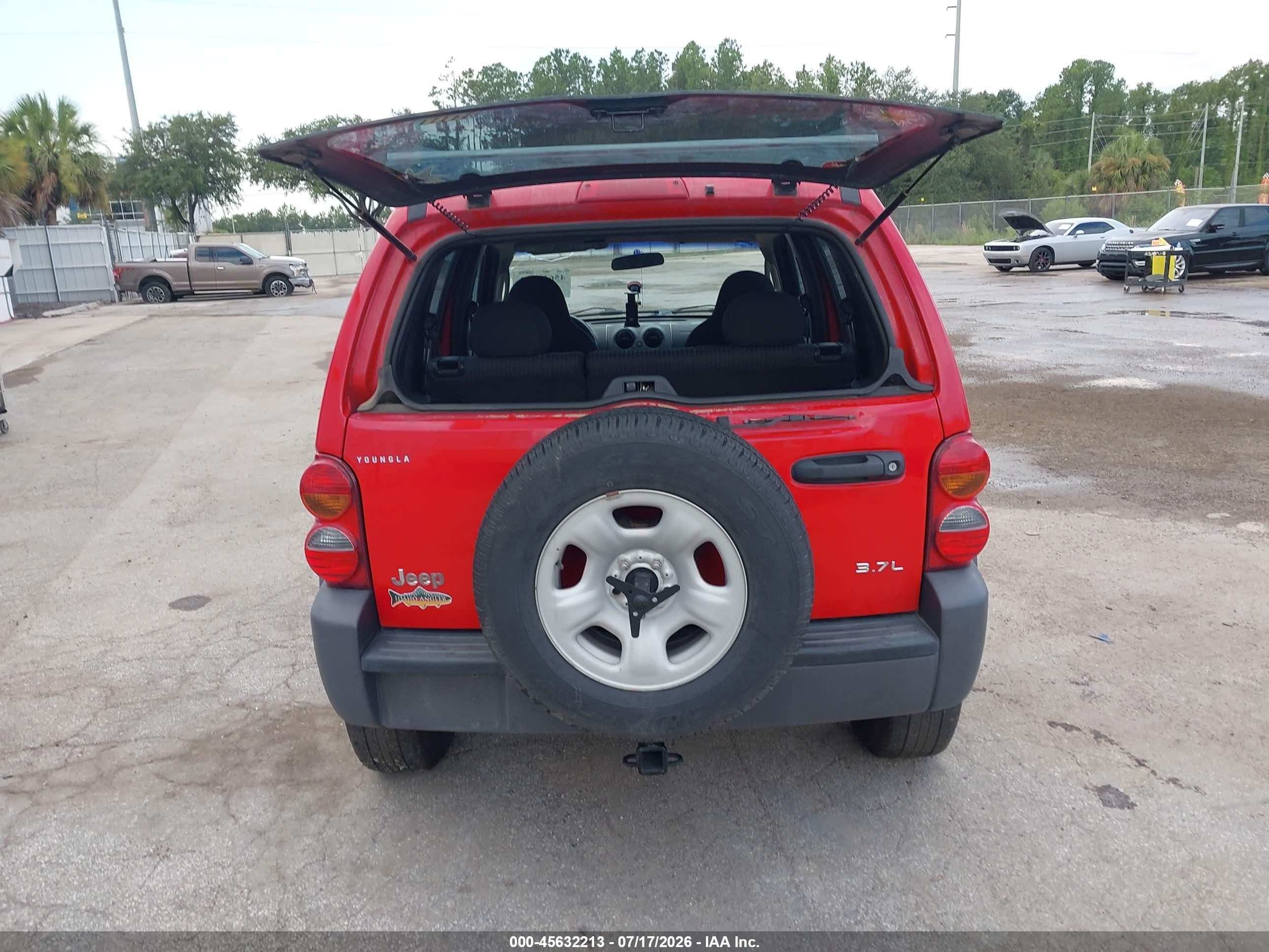 2002 Jeep Liberty Sport Red vin: 1J4GL48KX2W243036