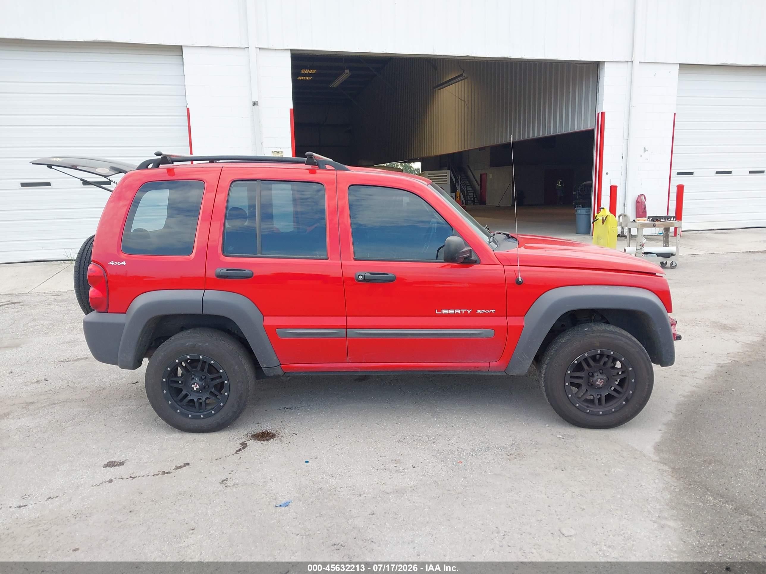 2002 Jeep Liberty Sport Red vin: 1J4GL48KX2W243036
