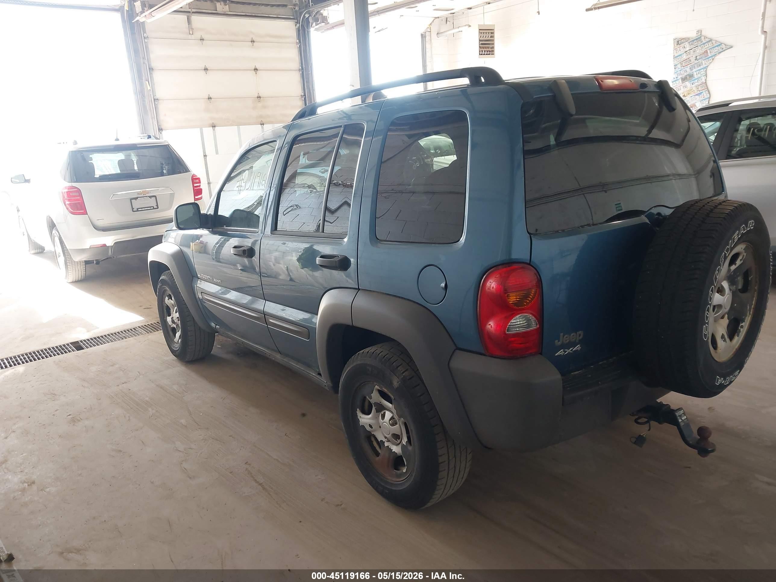 2003 Jeep Liberty Sport Blue vin: 1J4GL48KX3W615878