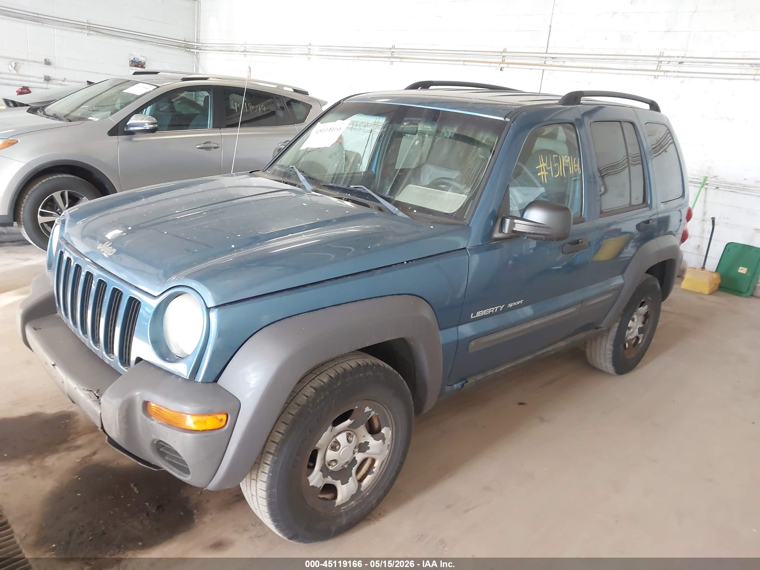 2003 Jeep Liberty Sport Blue vin: 1J4GL48KX3W615878