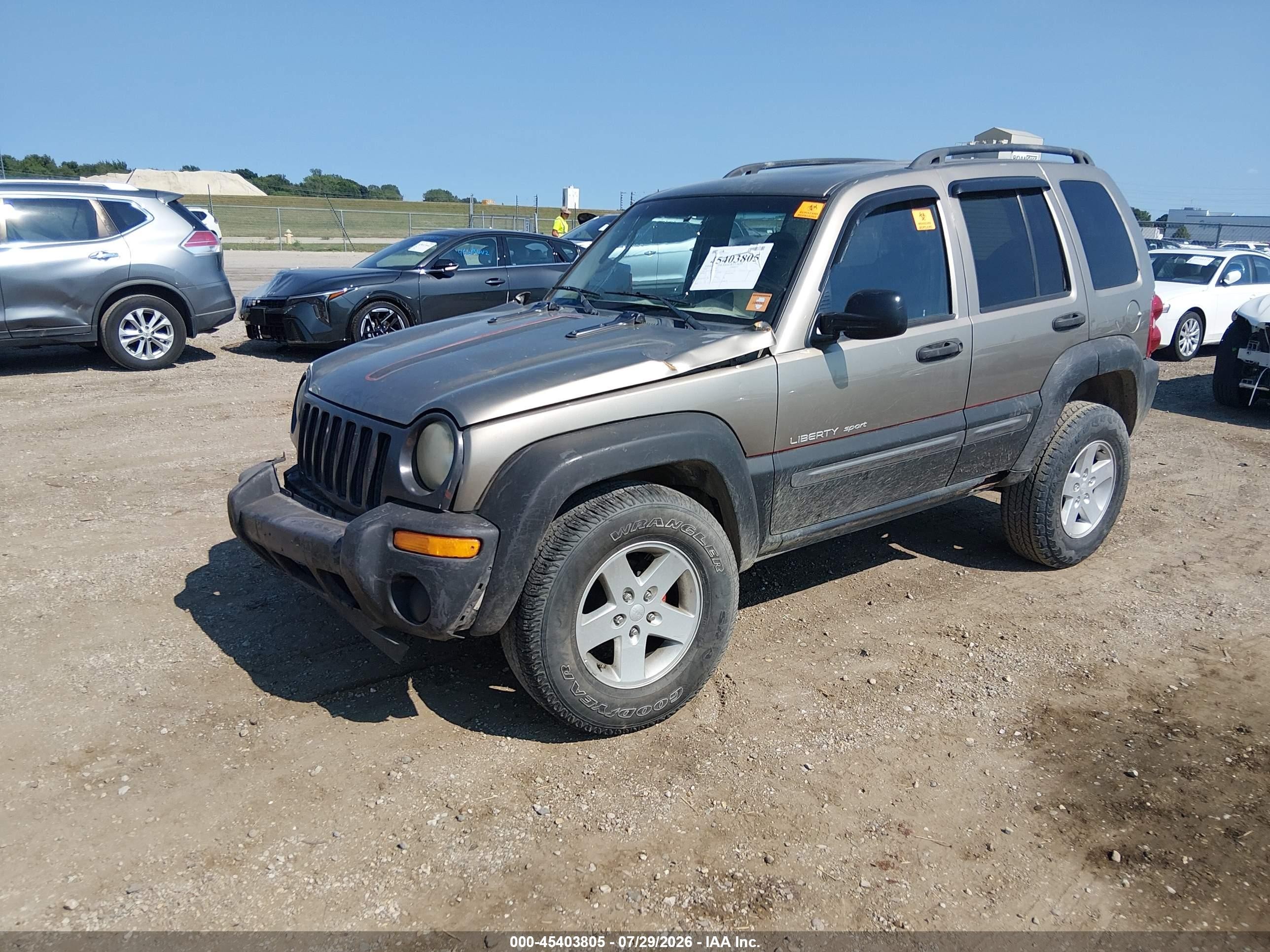 2003 Jeep Liberty Sport Green vin: 1J4GL48KX3W706519
