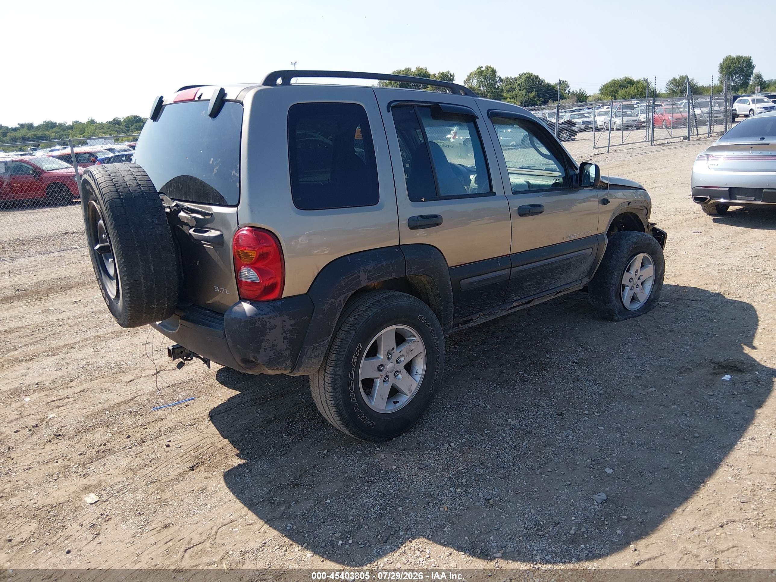 2003 Jeep Liberty Sport Green vin: 1J4GL48KX3W706519