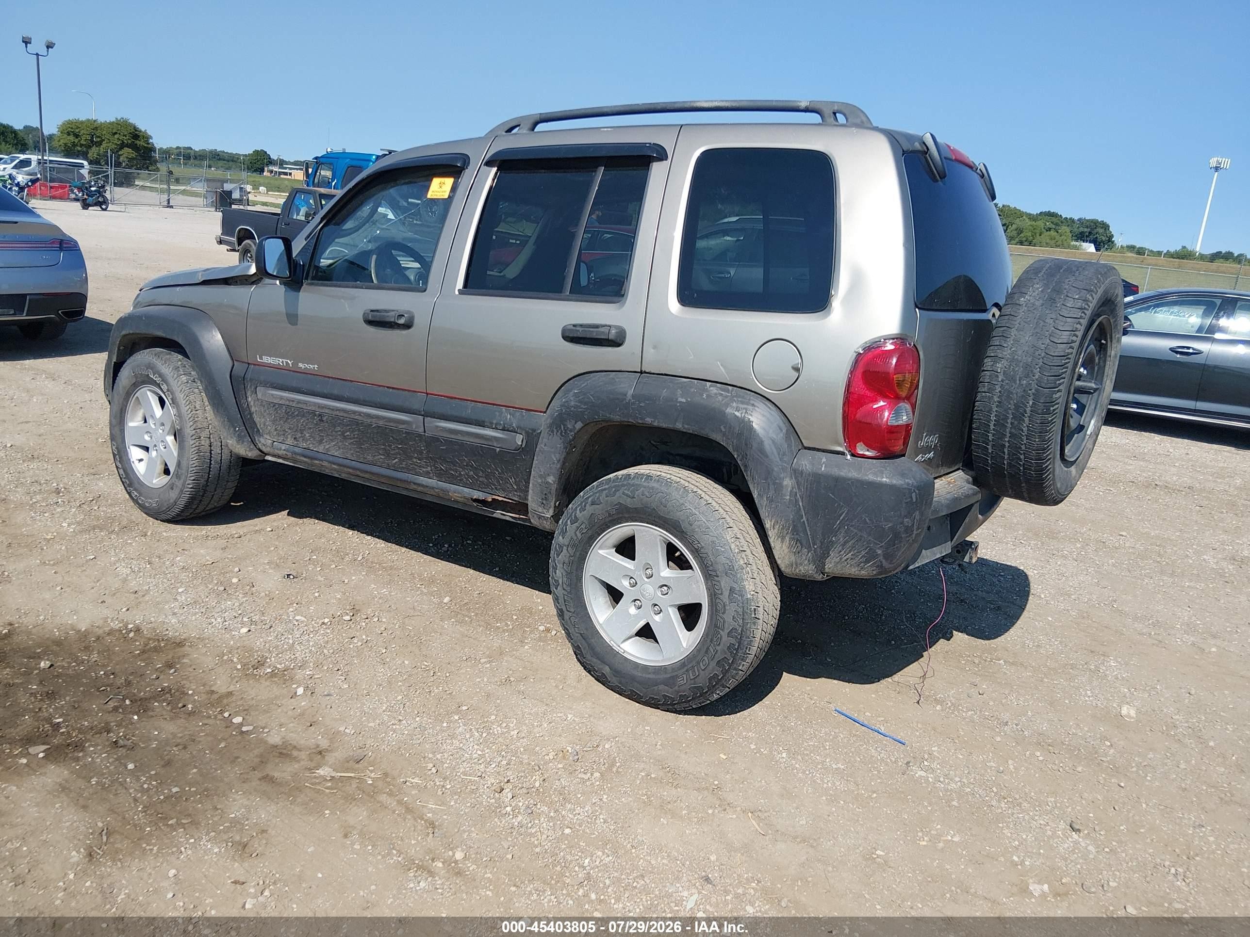 2003 Jeep Liberty Sport Green vin: 1J4GL48KX3W706519