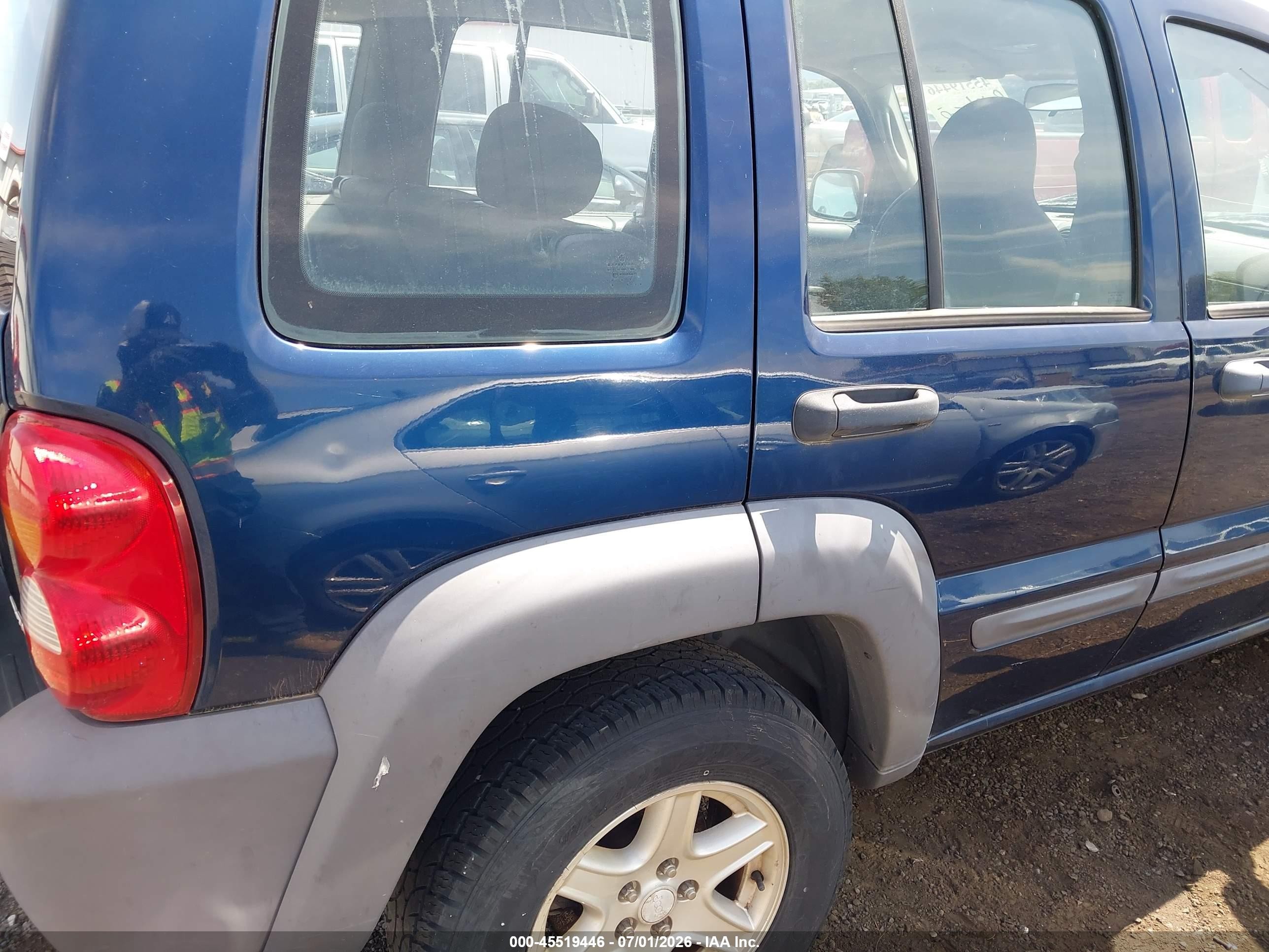 2004 Jeep Liberty Sport Синий vin: 1J4GL48KX4W110022