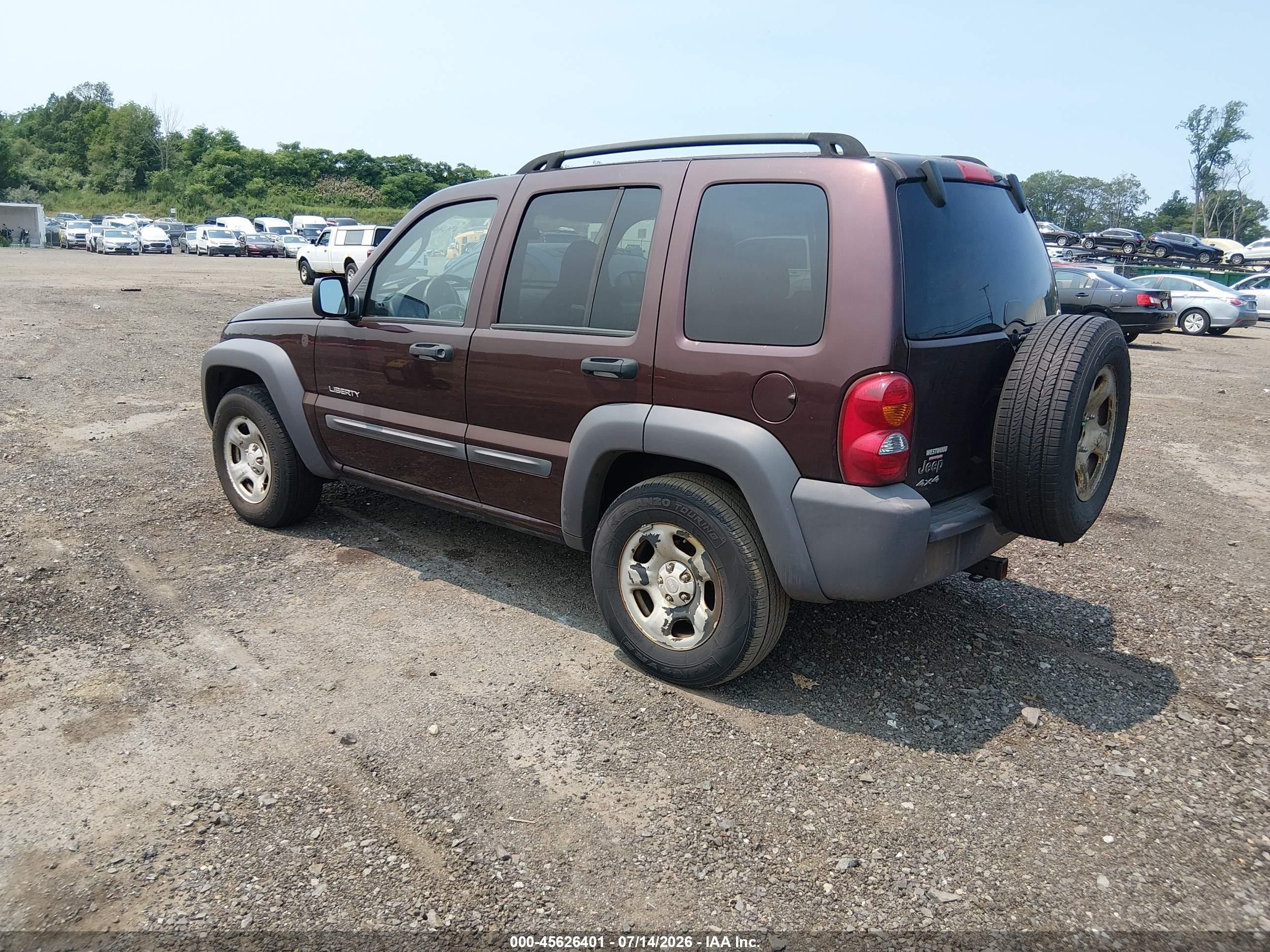 2004 Jeep Liberty Sport Red vin: 1J4GL48KX4W159687