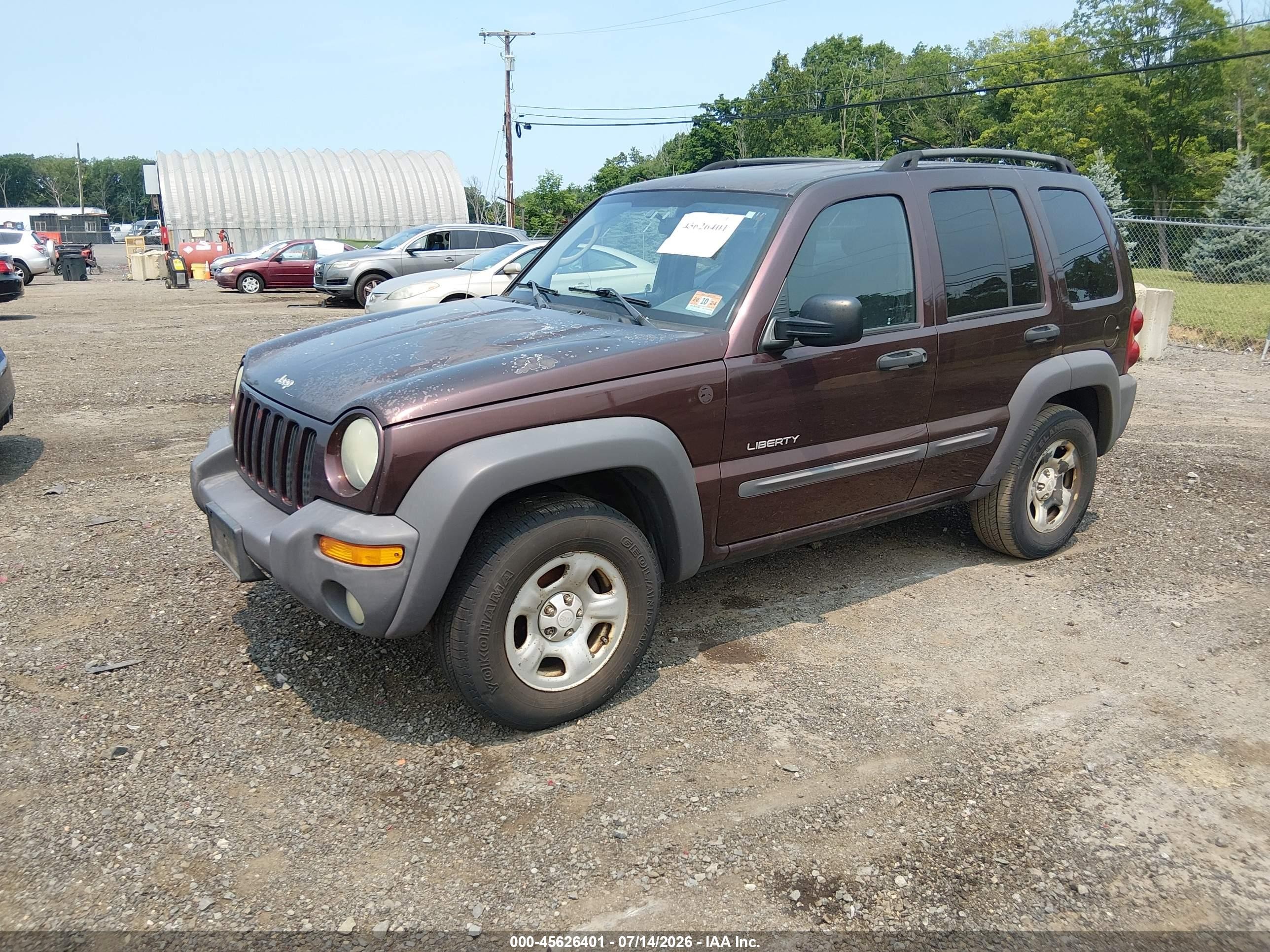 2004 Jeep Liberty Sport Red vin: 1J4GL48KX4W159687