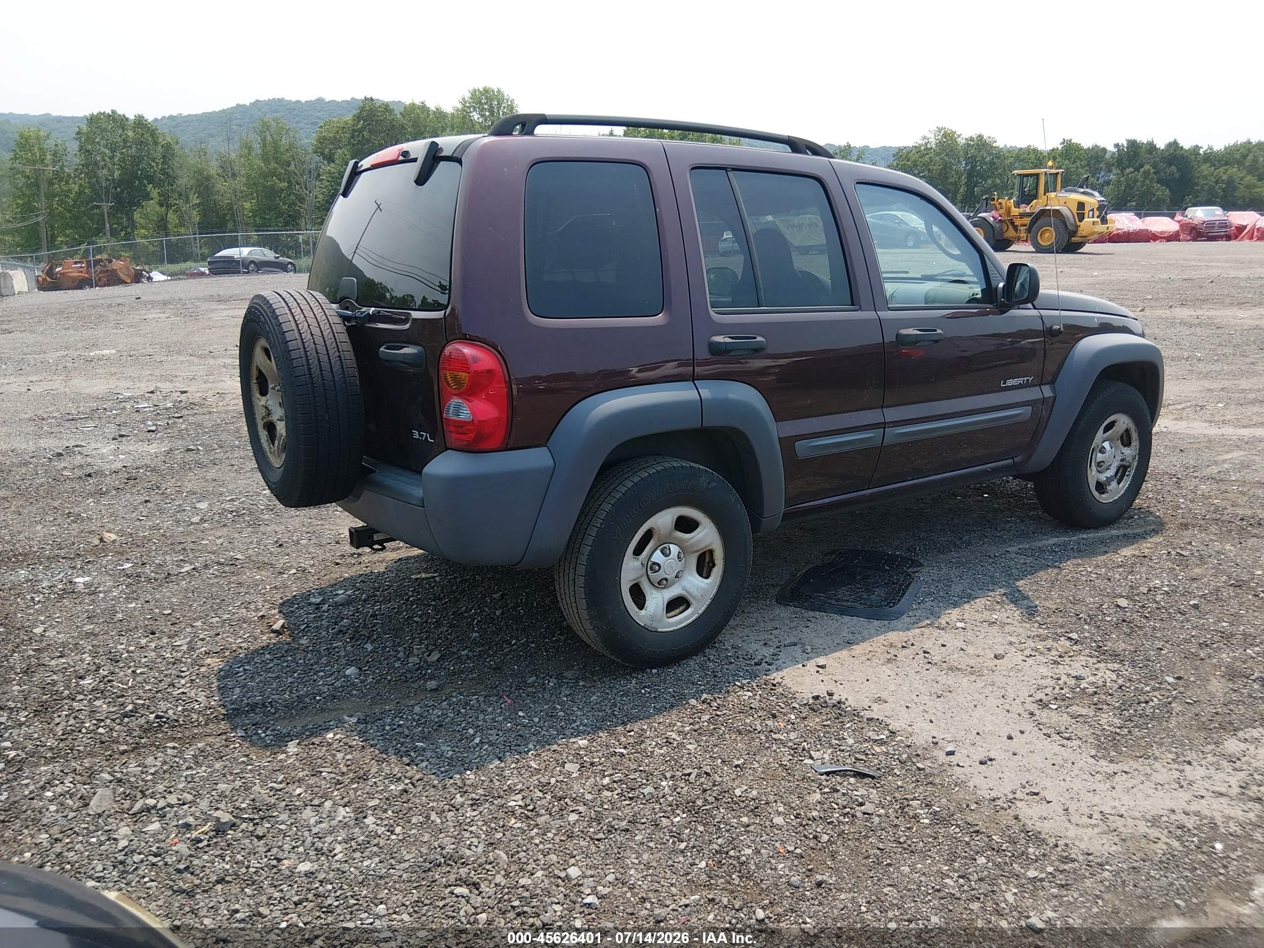 2004 Jeep Liberty Sport Red vin: 1J4GL48KX4W159687