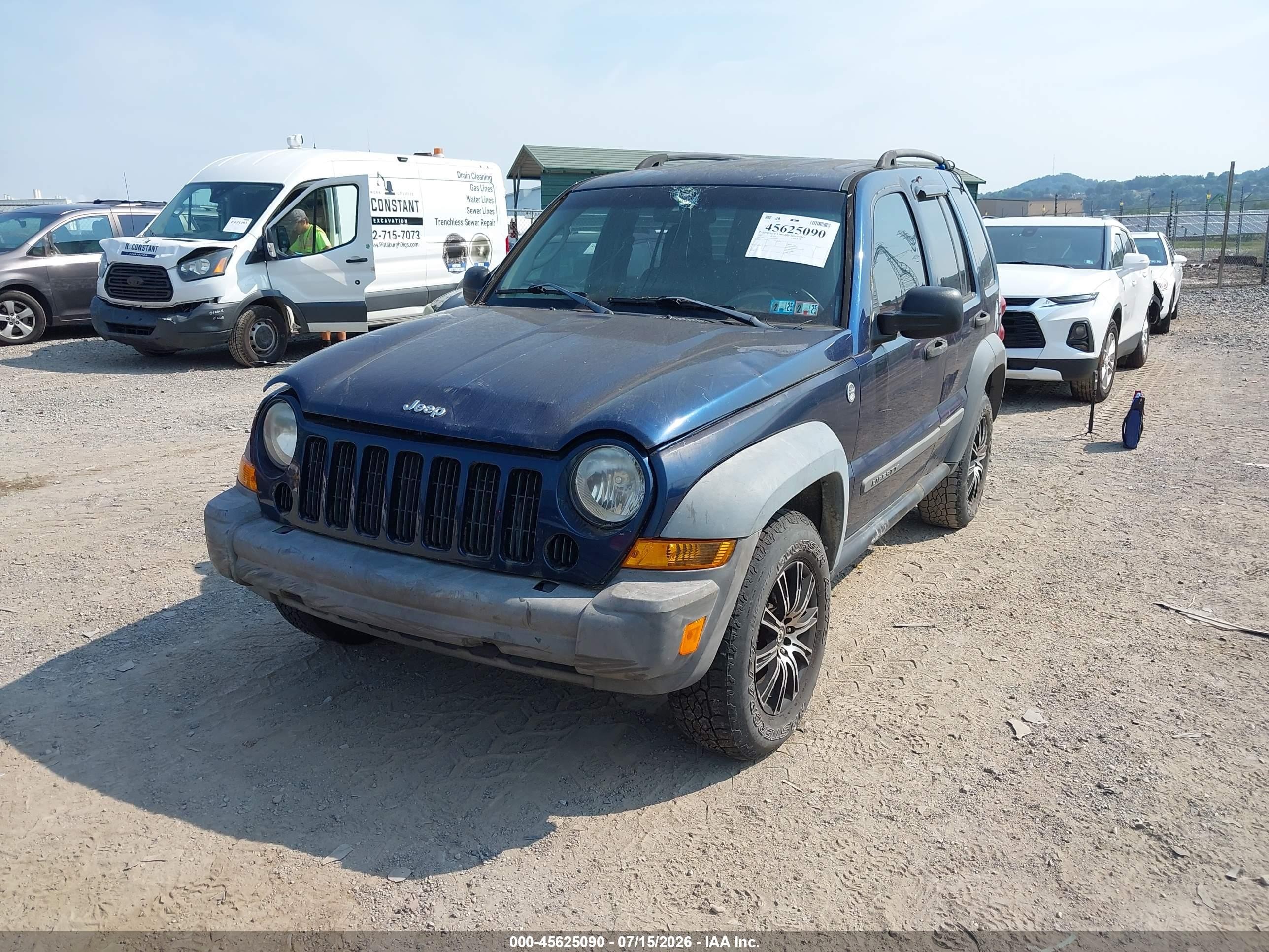 2005 Jeep Liberty Sport Синий vin: 1J4GL48KX5W654764
