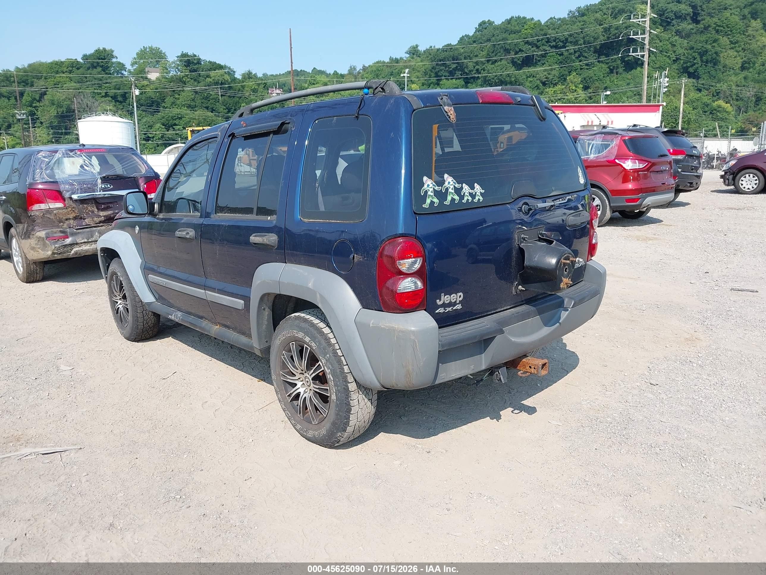 2005 Jeep Liberty Sport Синий vin: 1J4GL48KX5W654764