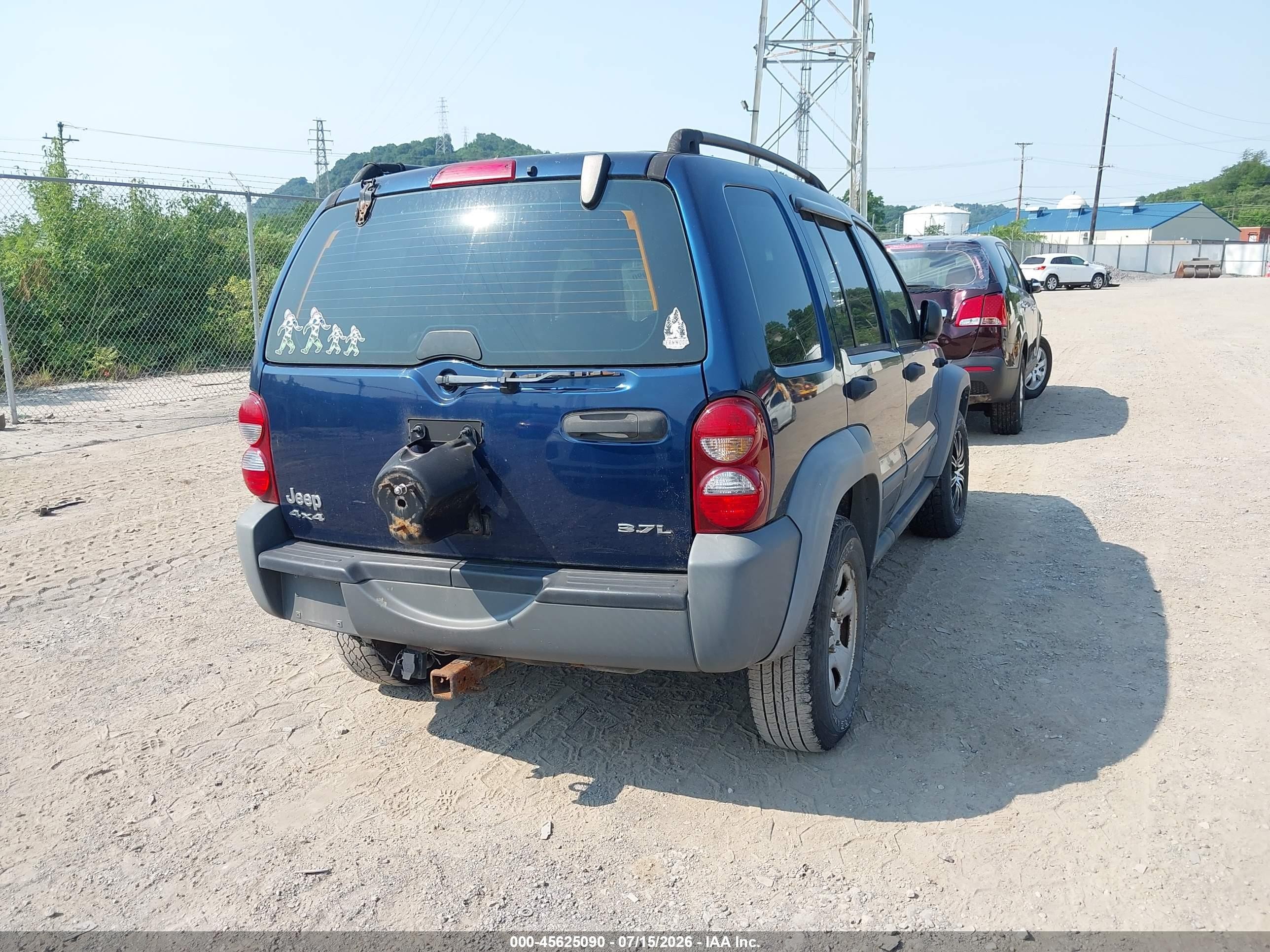 2005 Jeep Liberty Sport Синий vin: 1J4GL48KX5W654764