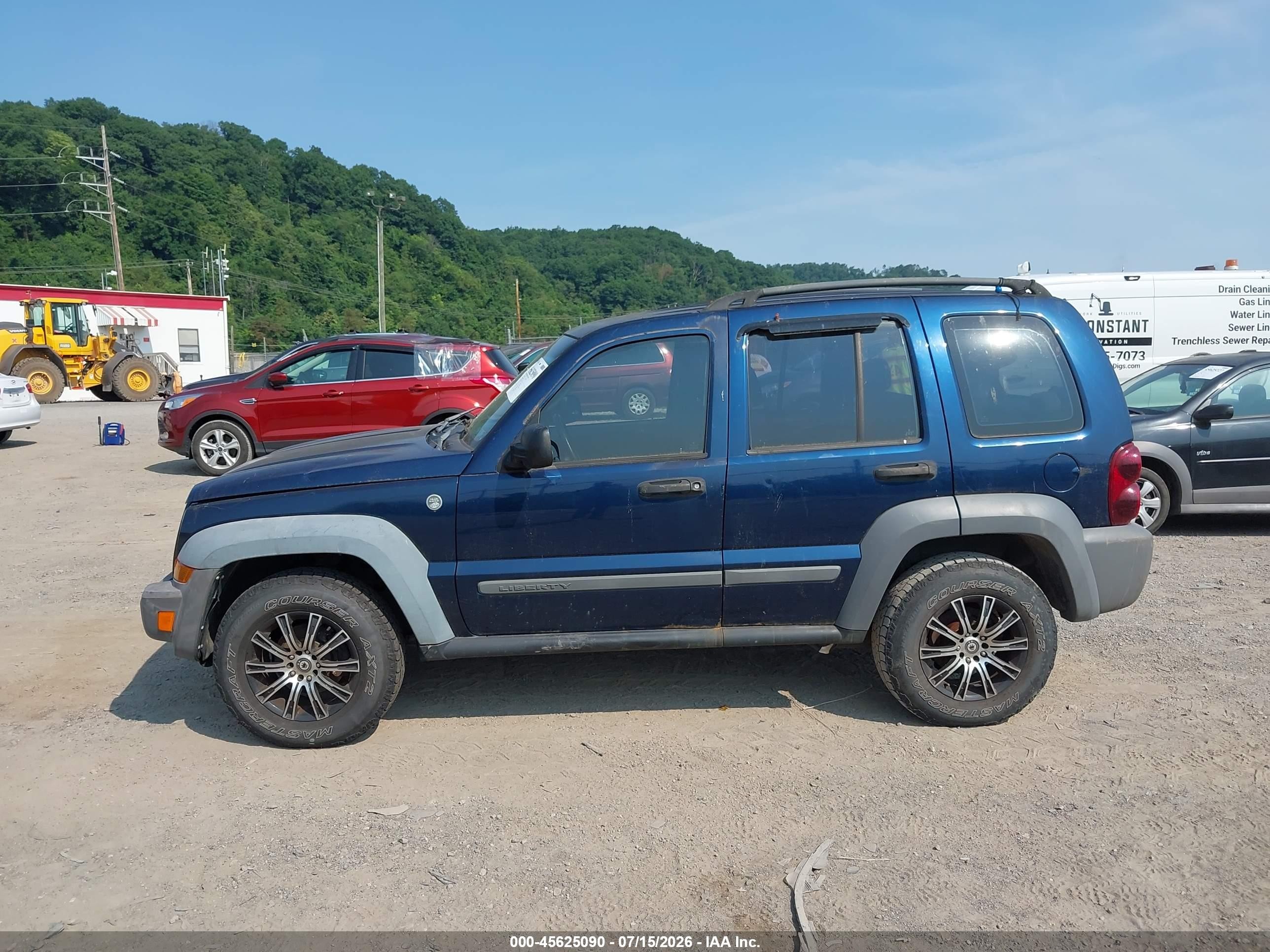 2005 Jeep Liberty Sport Синий vin: 1J4GL48KX5W654764