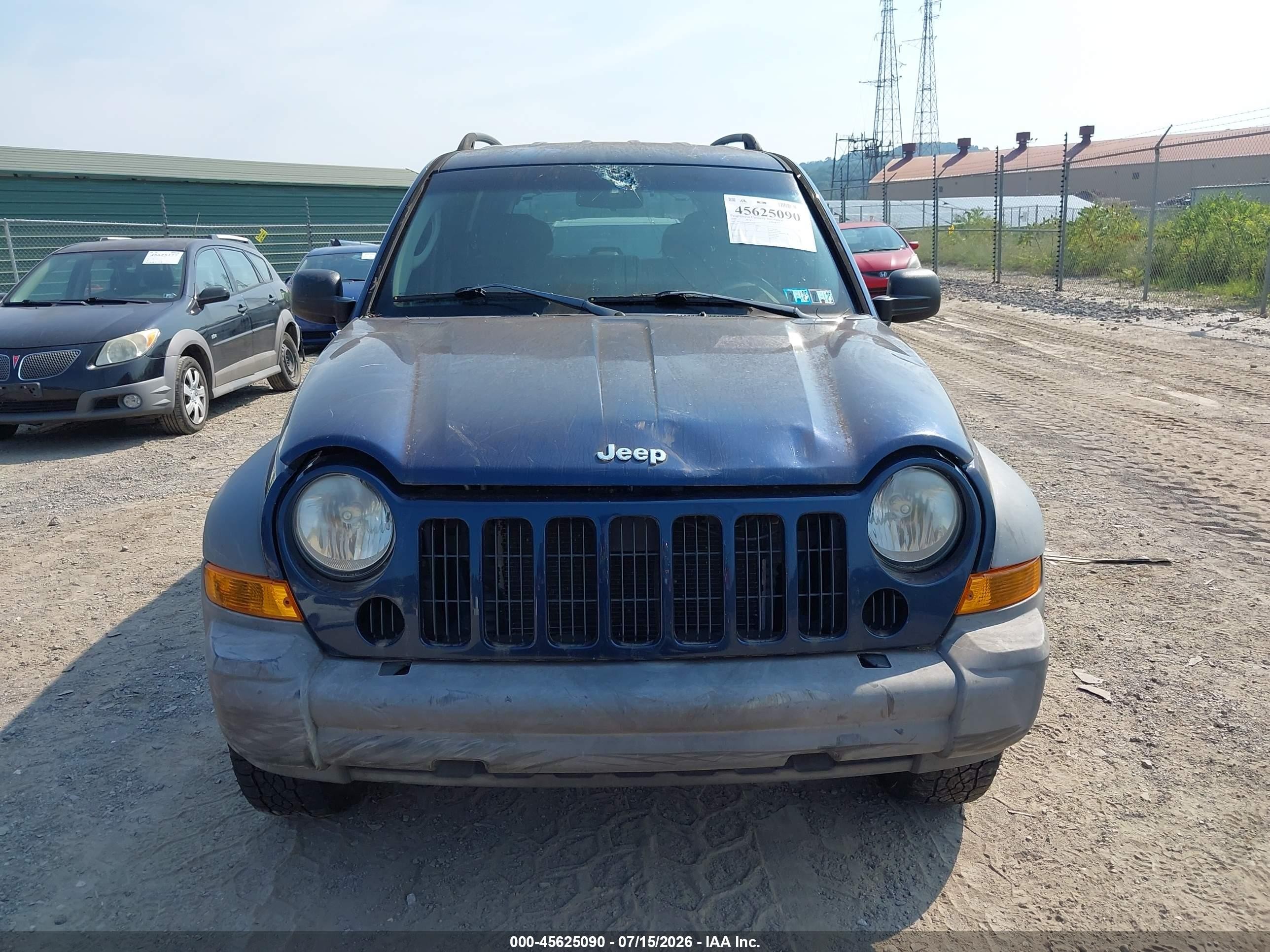 2005 Jeep Liberty Sport Синий vin: 1J4GL48KX5W654764