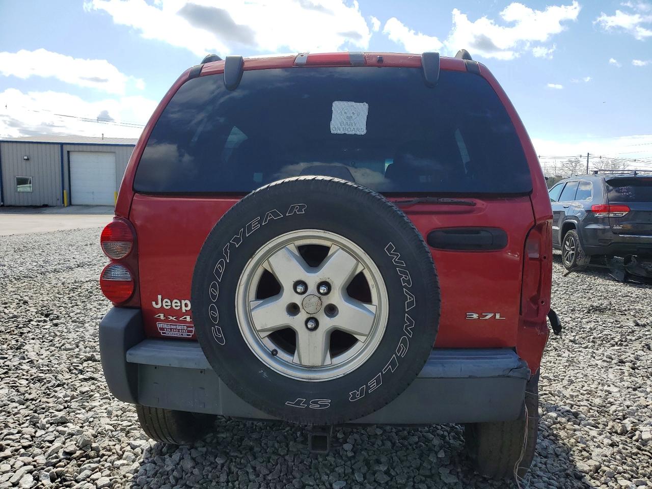 2006 Jeep Liberty Sport Red vin: 1J4GL48KX6W126269