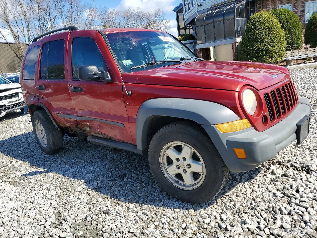 2006 Jeep Liberty Sport Red vin: 1J4GL48KX6W126269