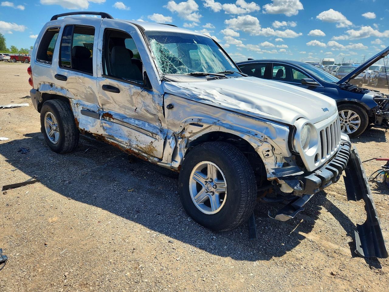 2006 Jeep Liberty Sport Серебряный vin: 1J4GL48KX6W126532