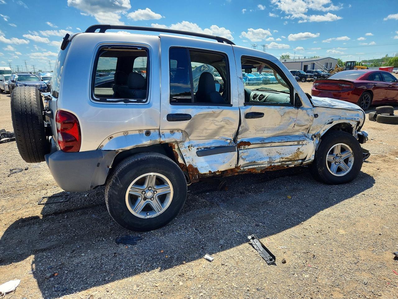 2006 Jeep Liberty Sport Серебряный vin: 1J4GL48KX6W126532