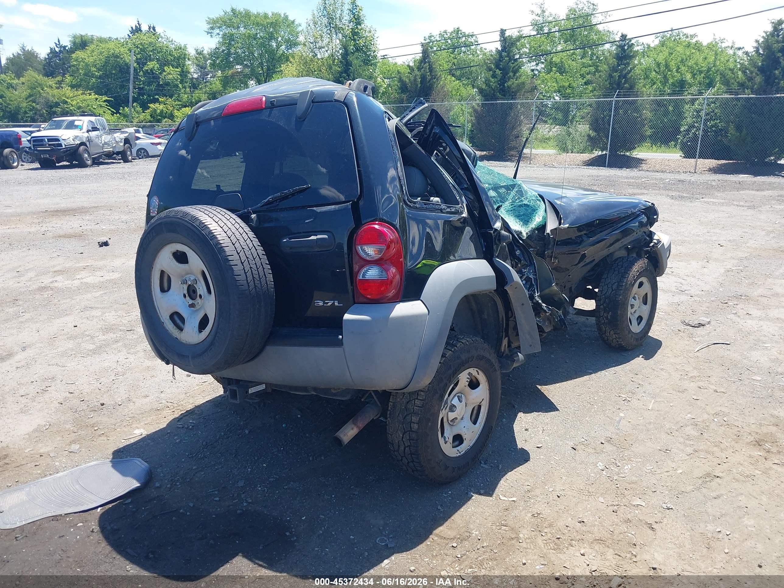 2006 Jeep Liberty Sport Black vin: 1J4GL48KX6W126725