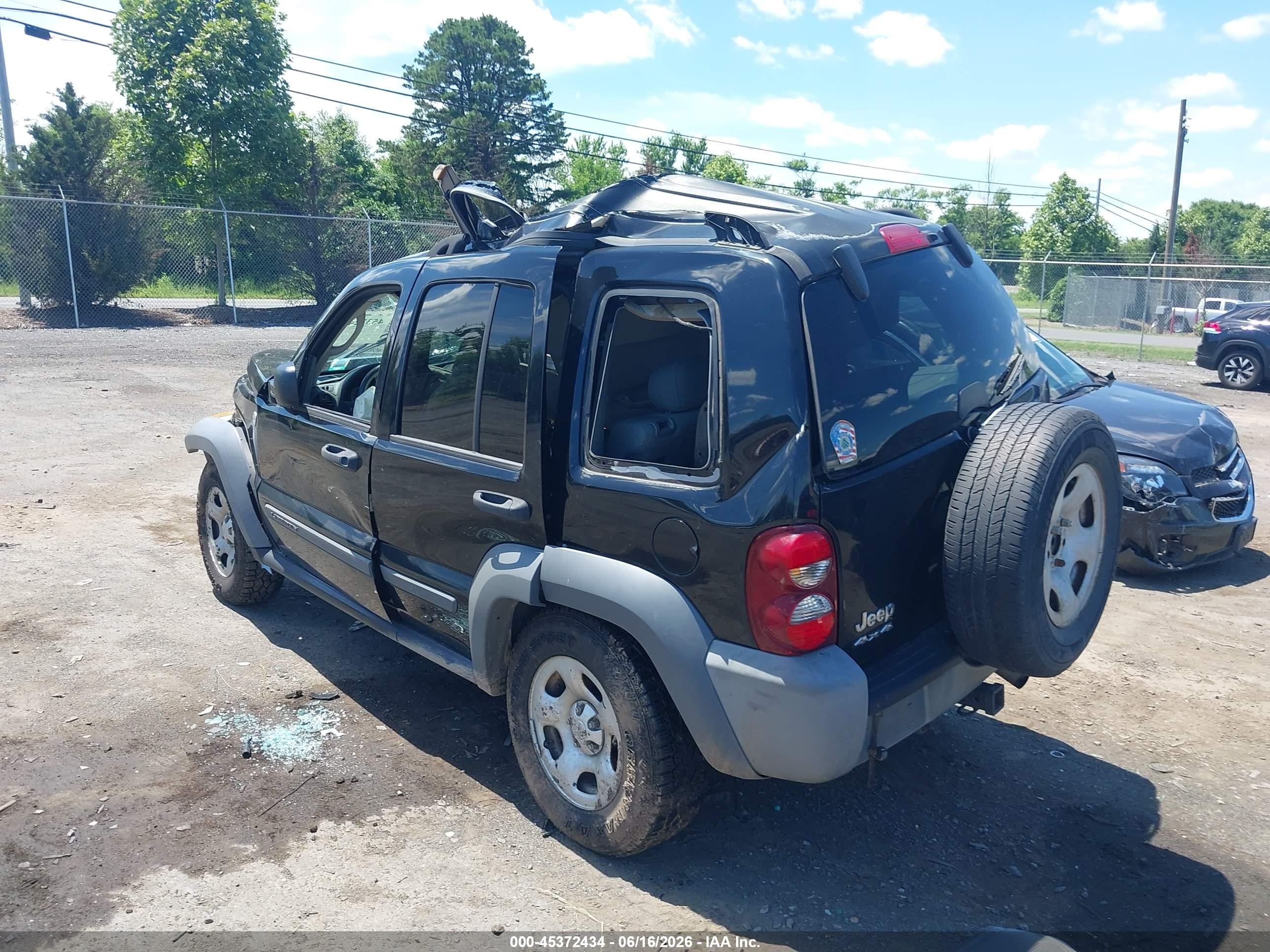2006 Jeep Liberty Sport Black vin: 1J4GL48KX6W126725