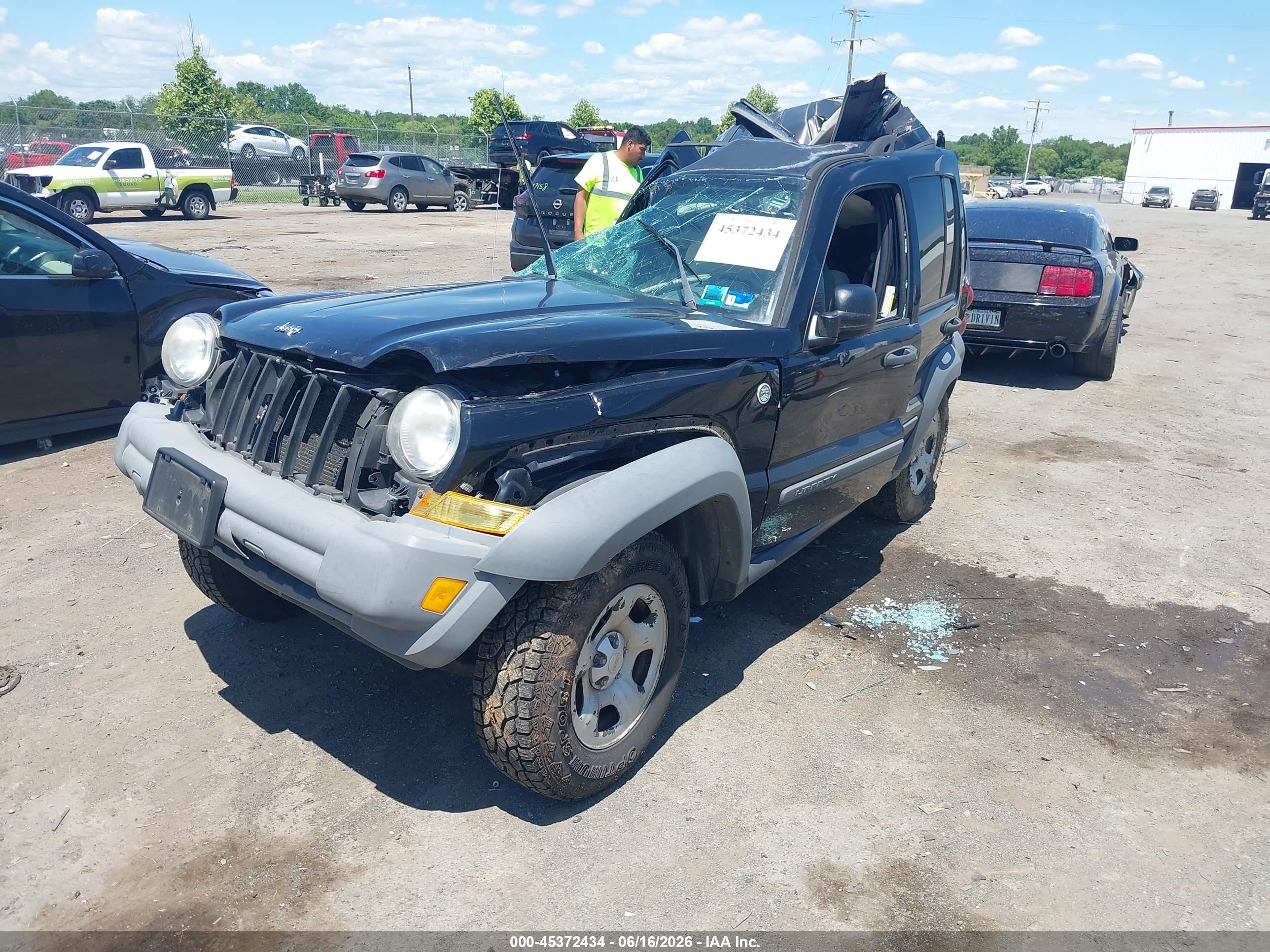 2006 Jeep Liberty Sport Black vin: 1J4GL48KX6W126725
