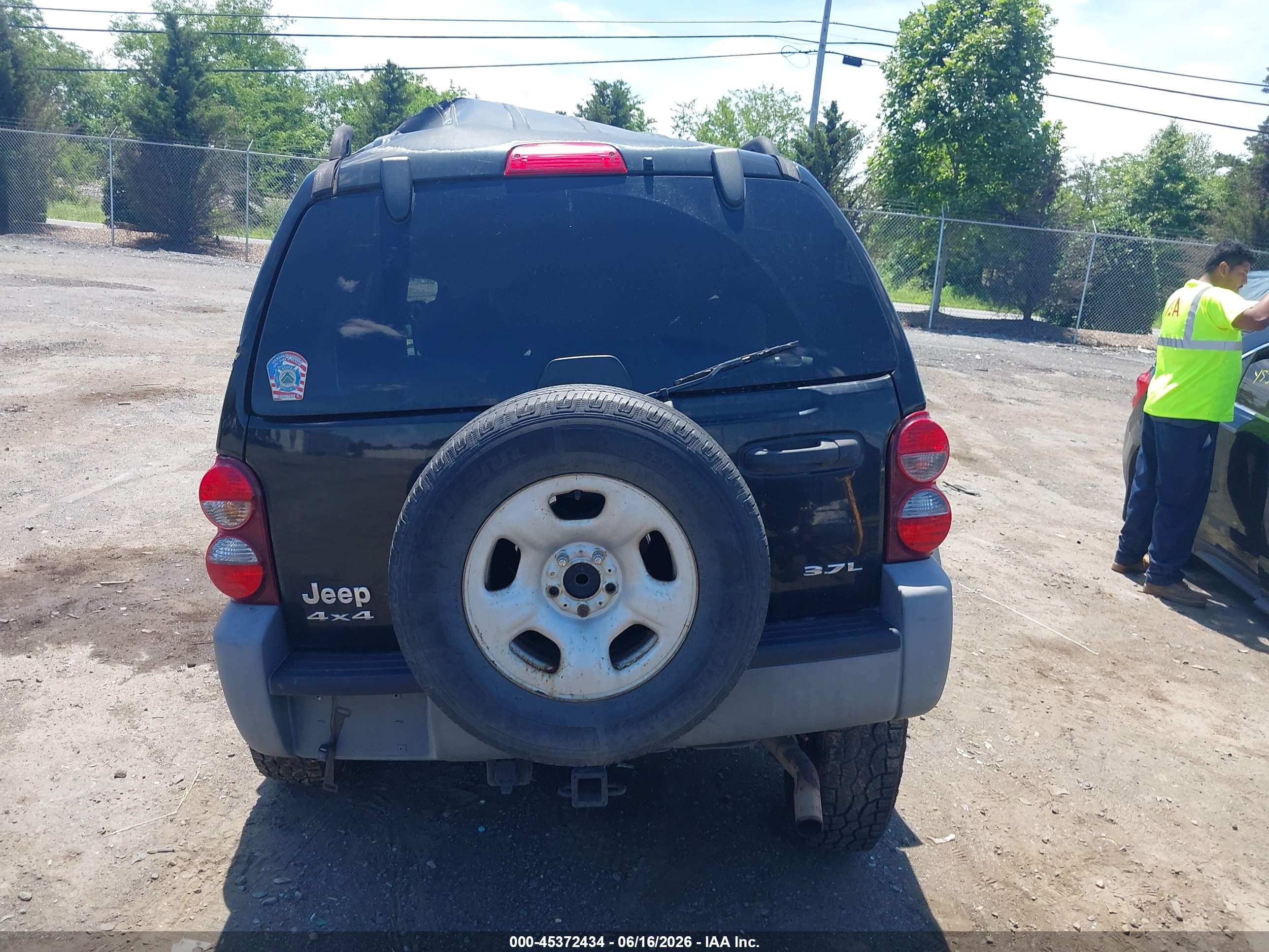 2006 Jeep Liberty Sport Black vin: 1J4GL48KX6W126725