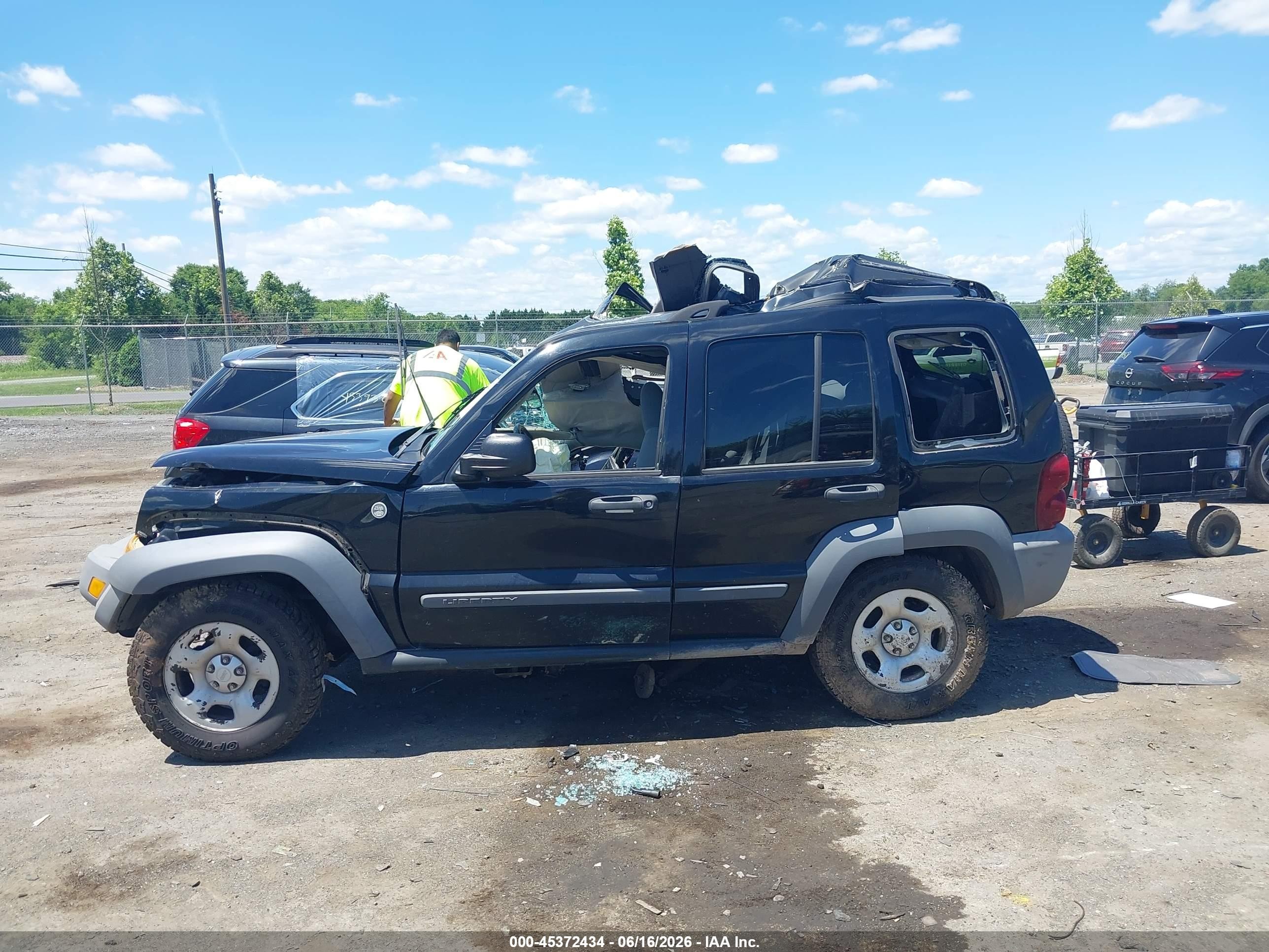 2006 Jeep Liberty Sport Black vin: 1J4GL48KX6W126725