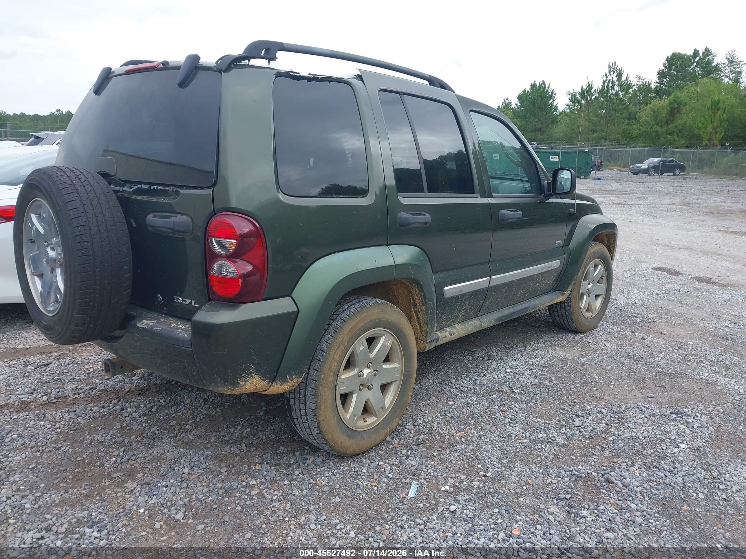 2006 Jeep Liberty Sport Зеленый vin: 1J4GL48KX6W214092