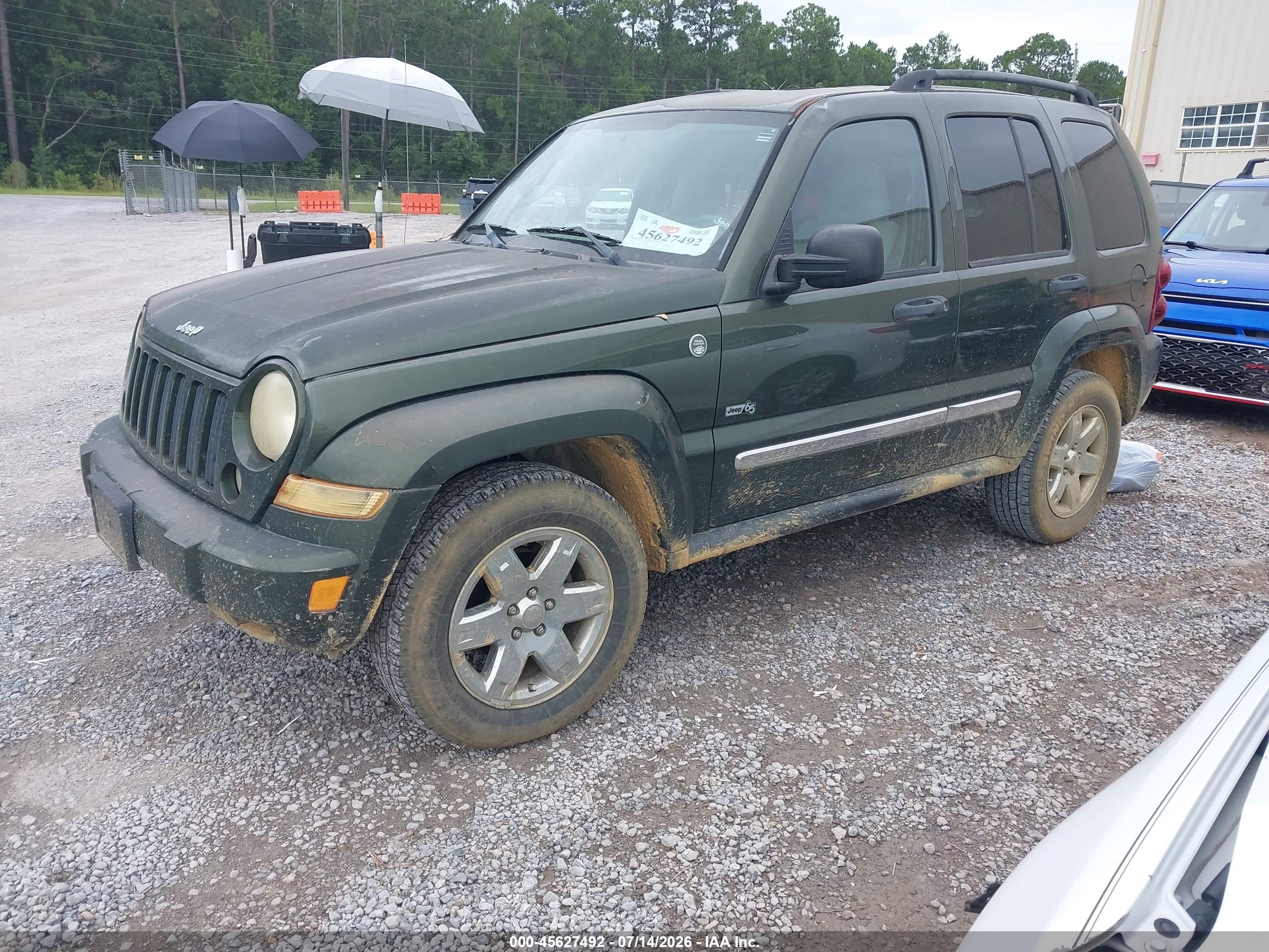 2006 Jeep Liberty Sport Зеленый vin: 1J4GL48KX6W214092