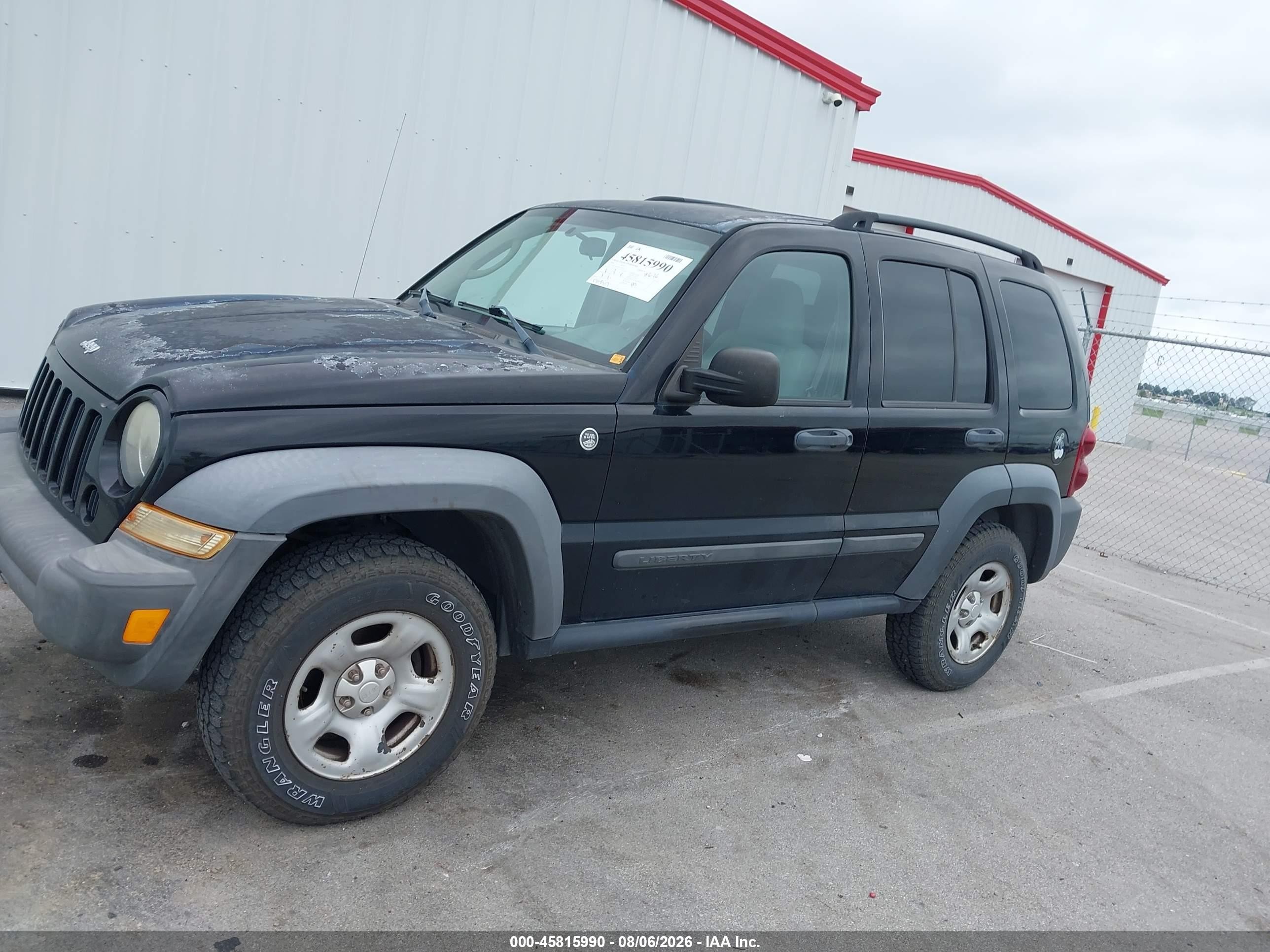 2006 Jeep Liberty Sport Black vin: 1J4GL48KX6W248369