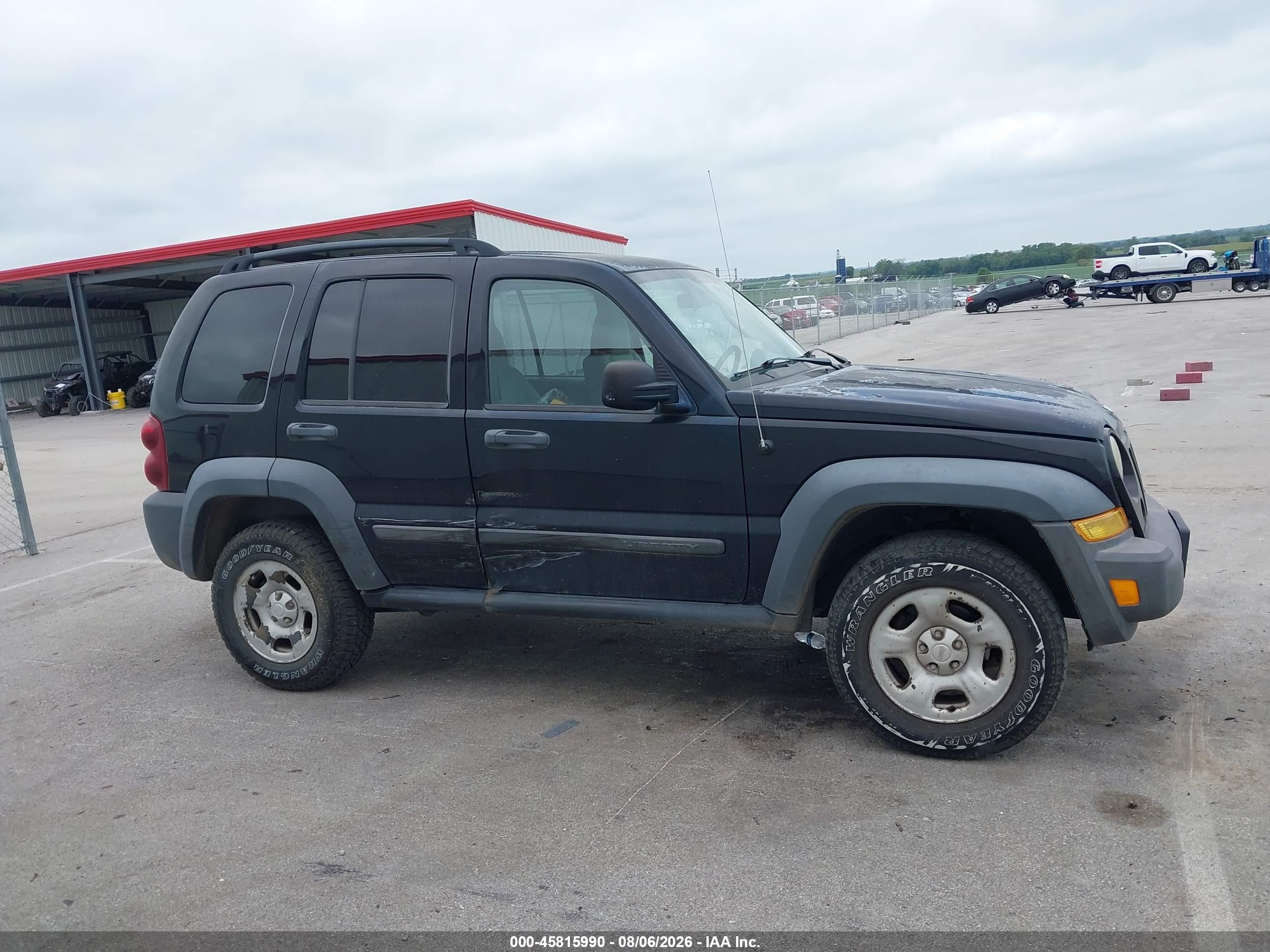 2006 Jeep Liberty Sport Black vin: 1J4GL48KX6W248369