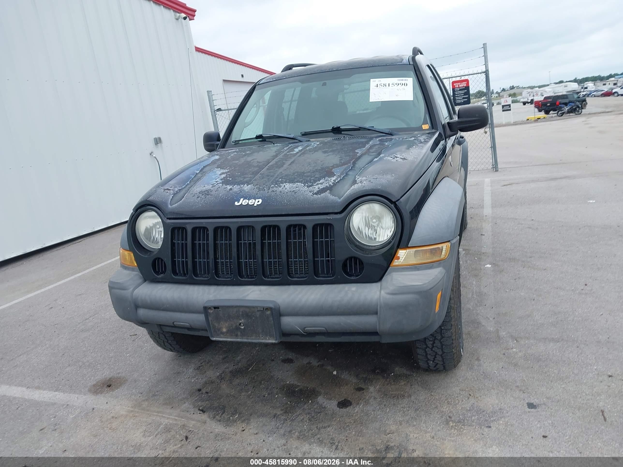 2006 Jeep Liberty Sport Black vin: 1J4GL48KX6W248369