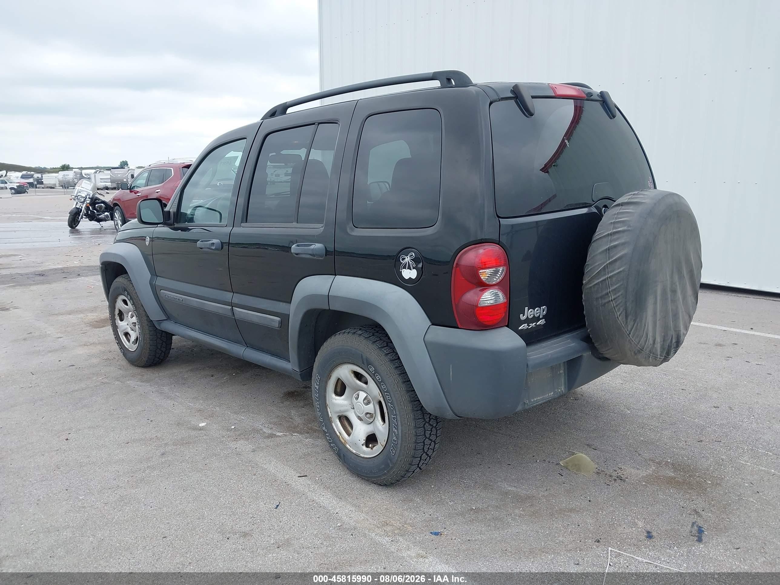 2006 Jeep Liberty Sport Black vin: 1J4GL48KX6W248369