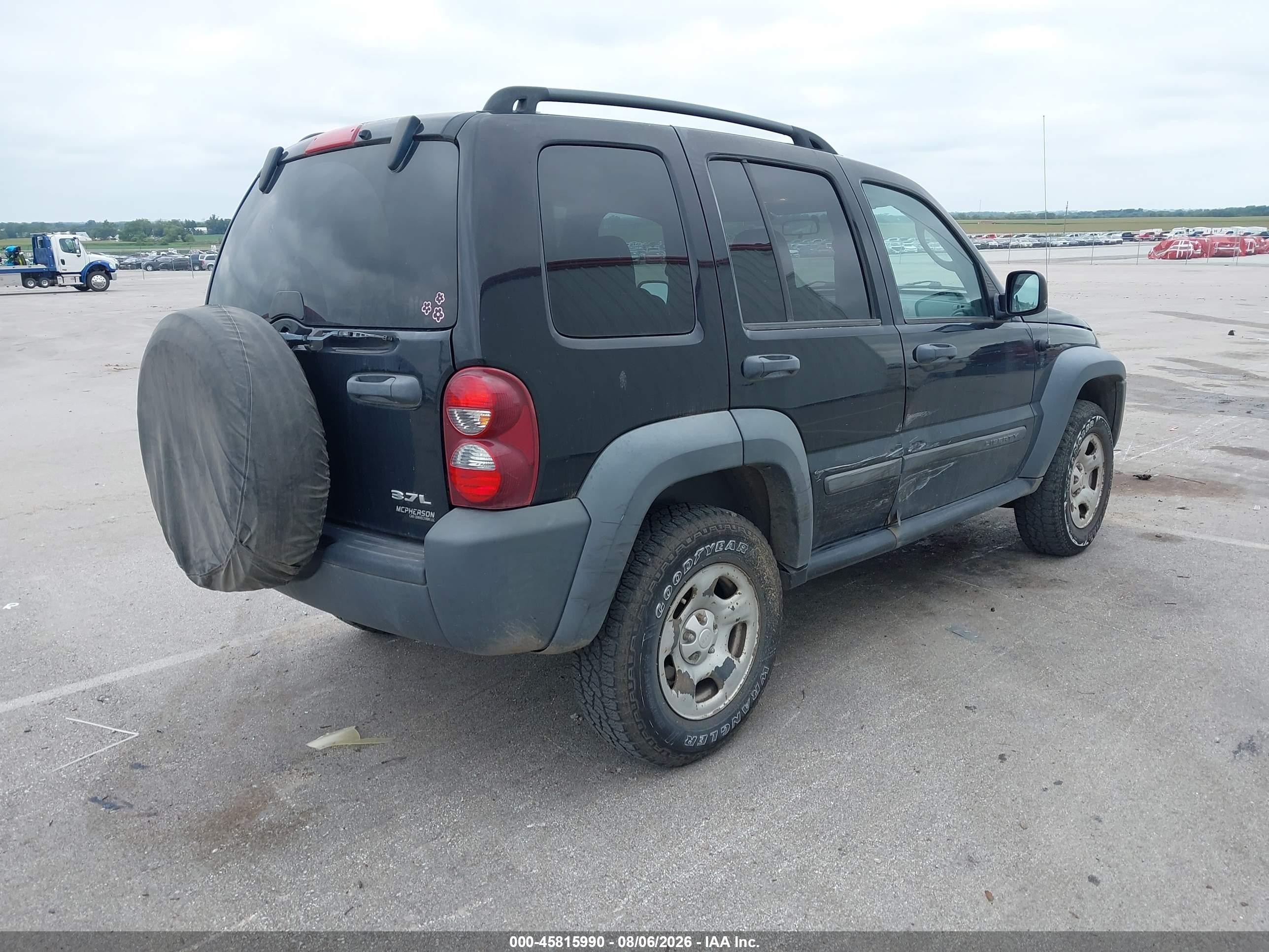 2006 Jeep Liberty Sport Black vin: 1J4GL48KX6W248369