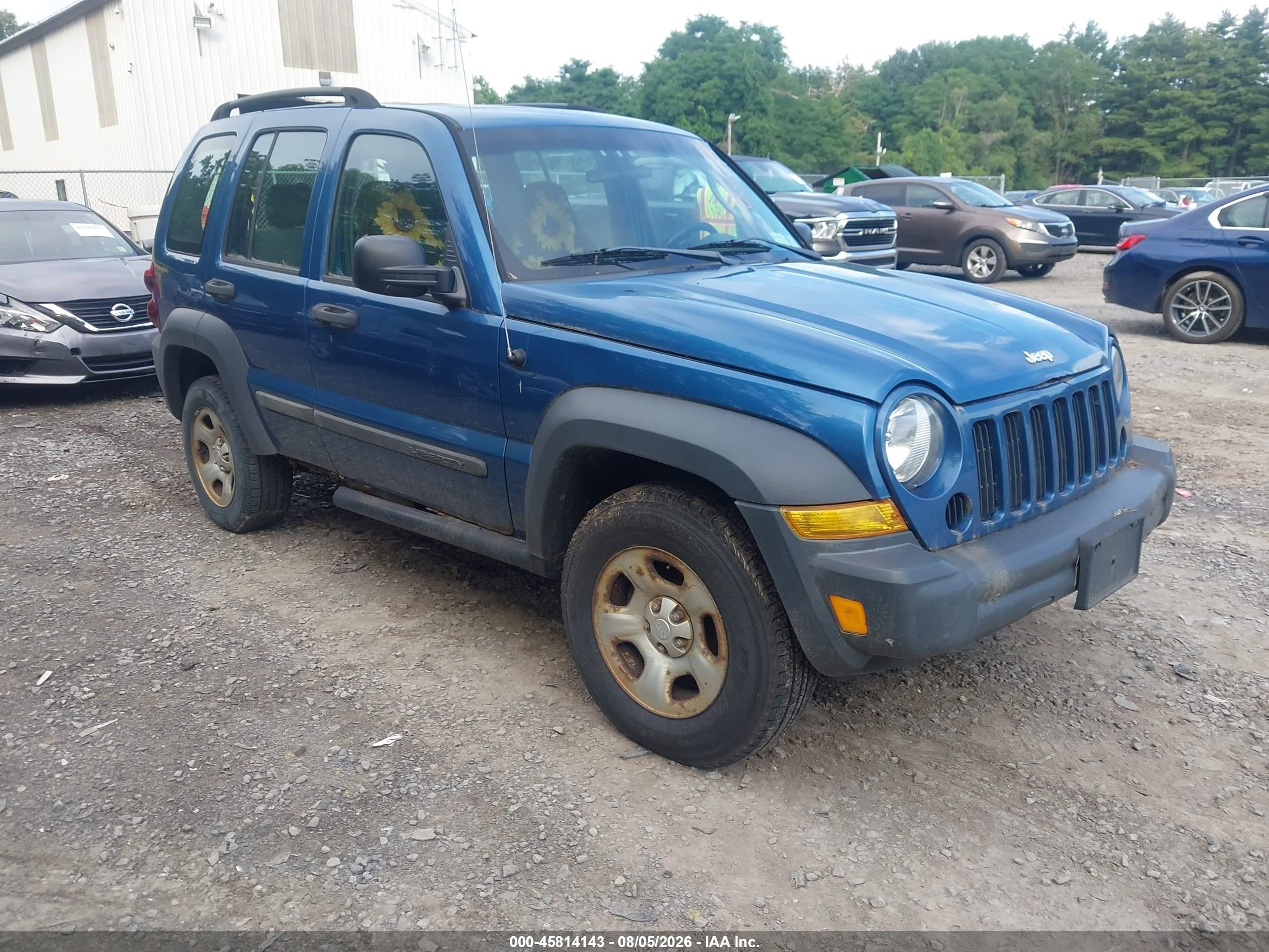 2006 Jeep Liberty Sport Blue vin: 1J4GL48KX6W257962