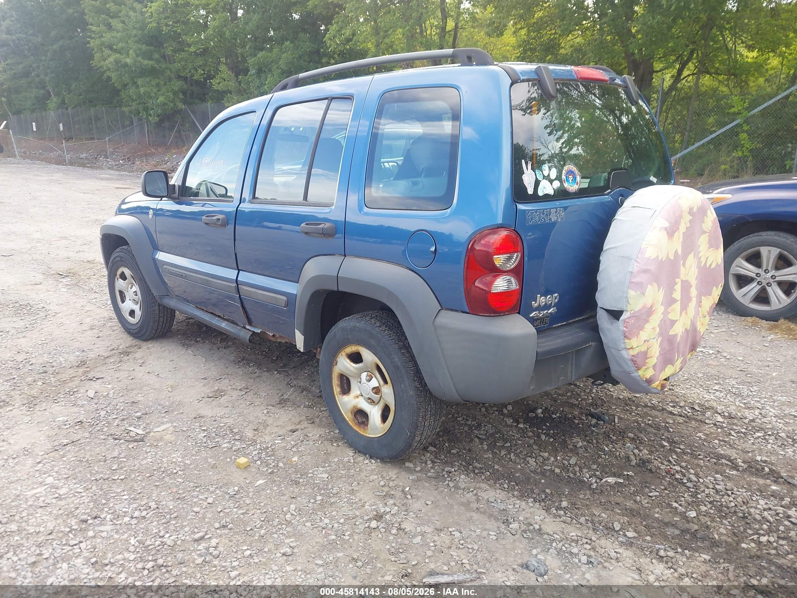 2006 Jeep Liberty Sport Blue vin: 1J4GL48KX6W257962