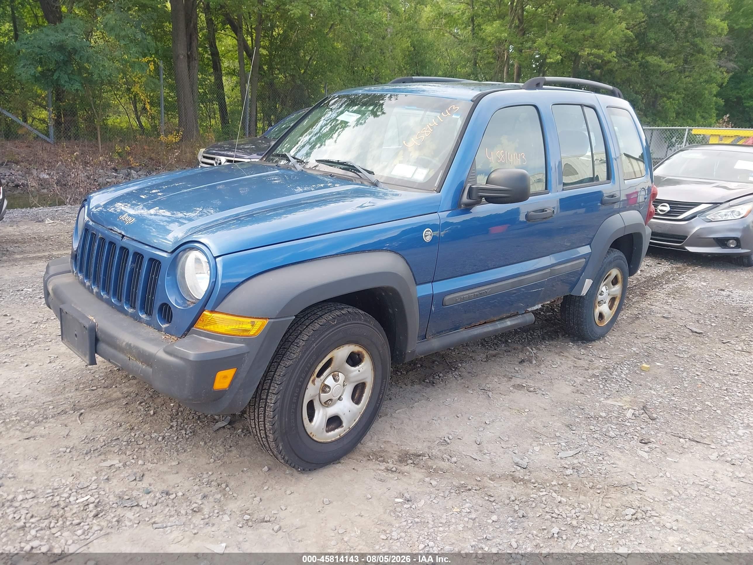 2006 Jeep Liberty Sport Blue vin: 1J4GL48KX6W257962