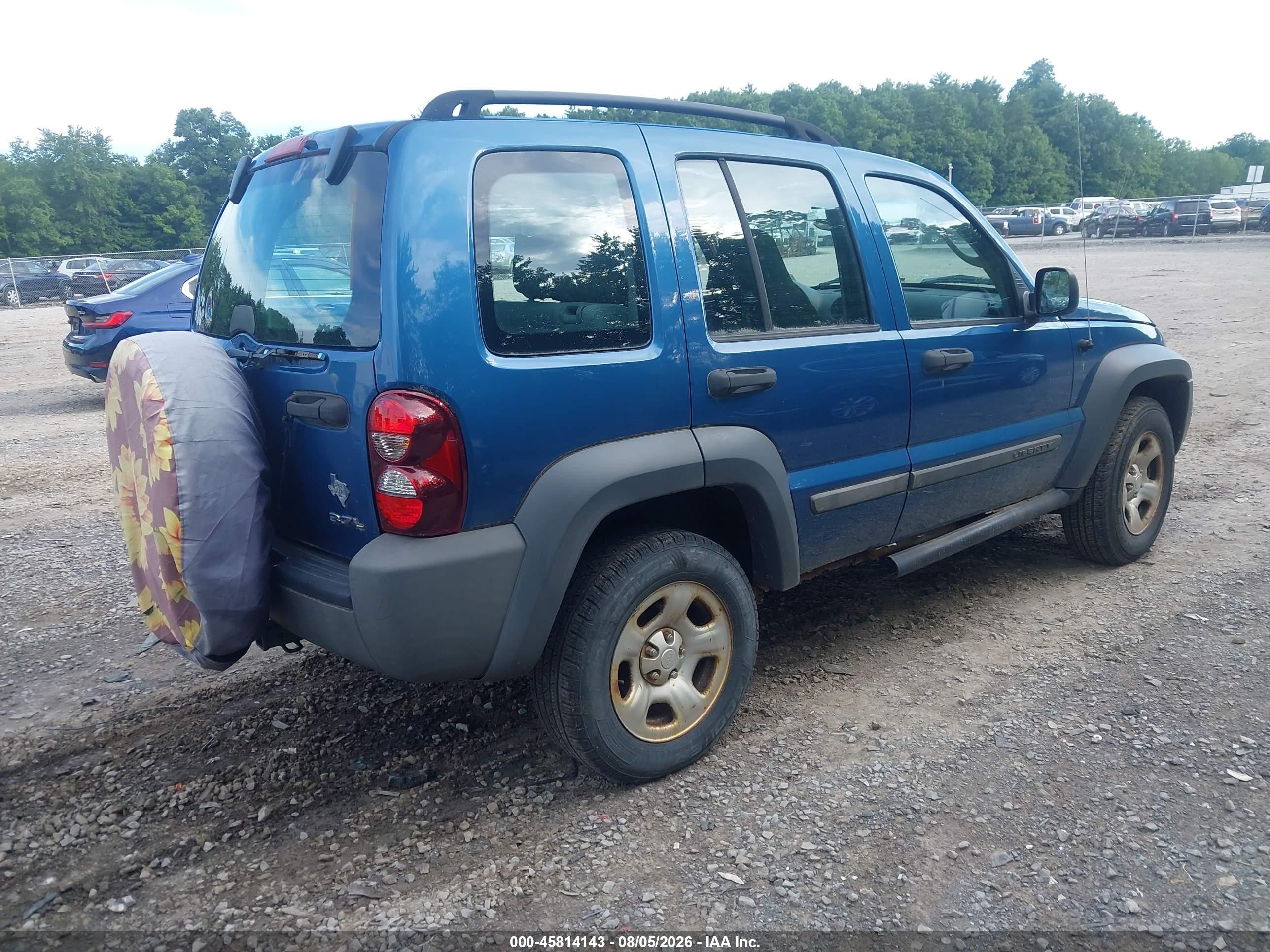 2006 Jeep Liberty Sport Blue vin: 1J4GL48KX6W257962