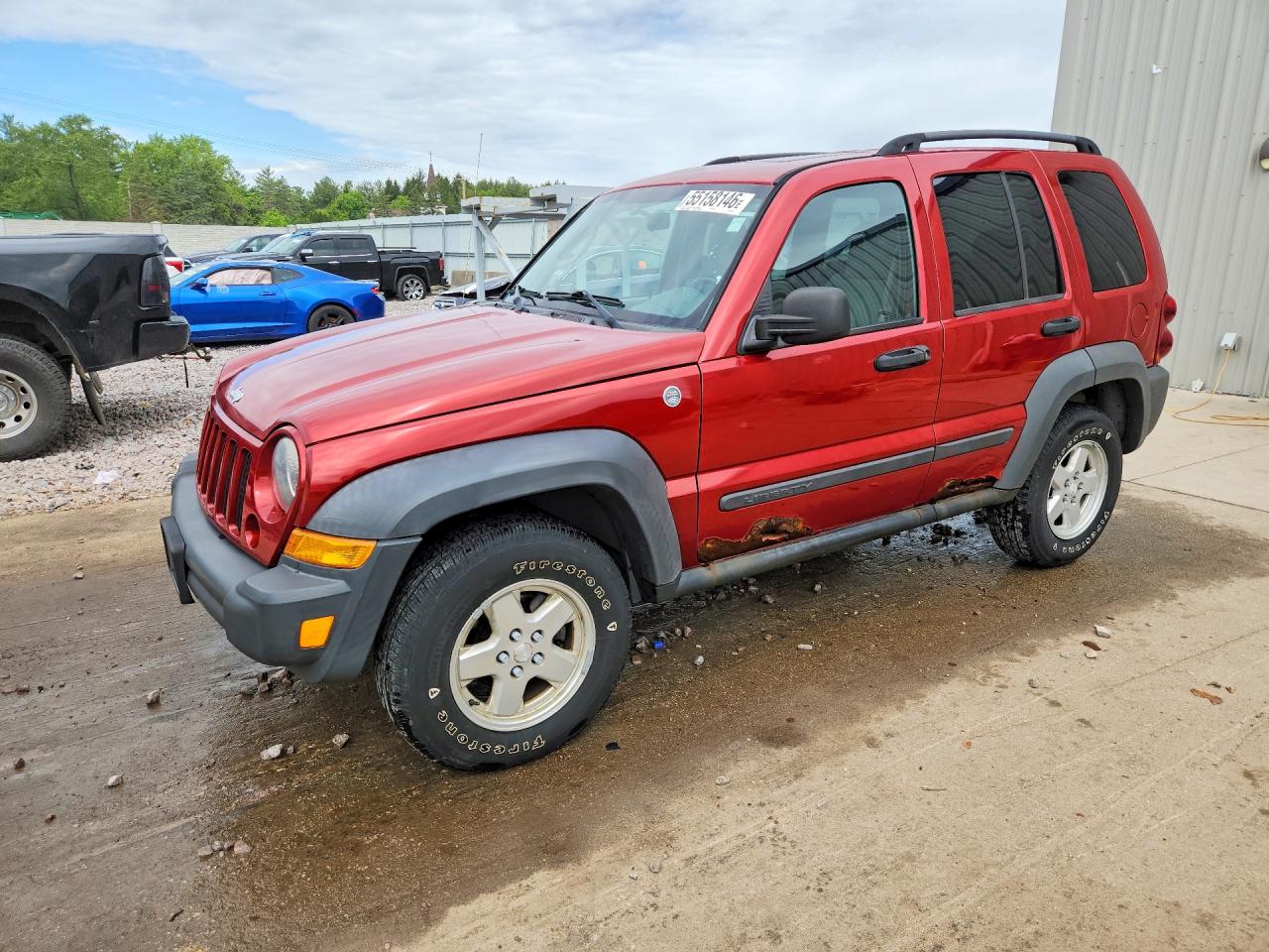 2006 Jeep Liberty Sport Red vin: 1J4GL48KX6W286555