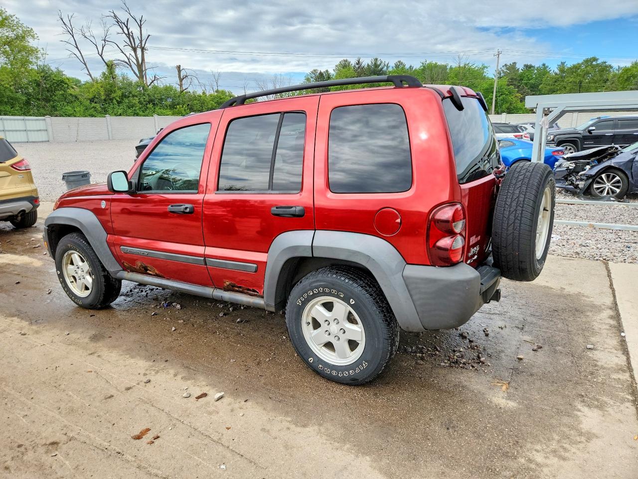 2006 Jeep Liberty Sport Red vin: 1J4GL48KX6W286555