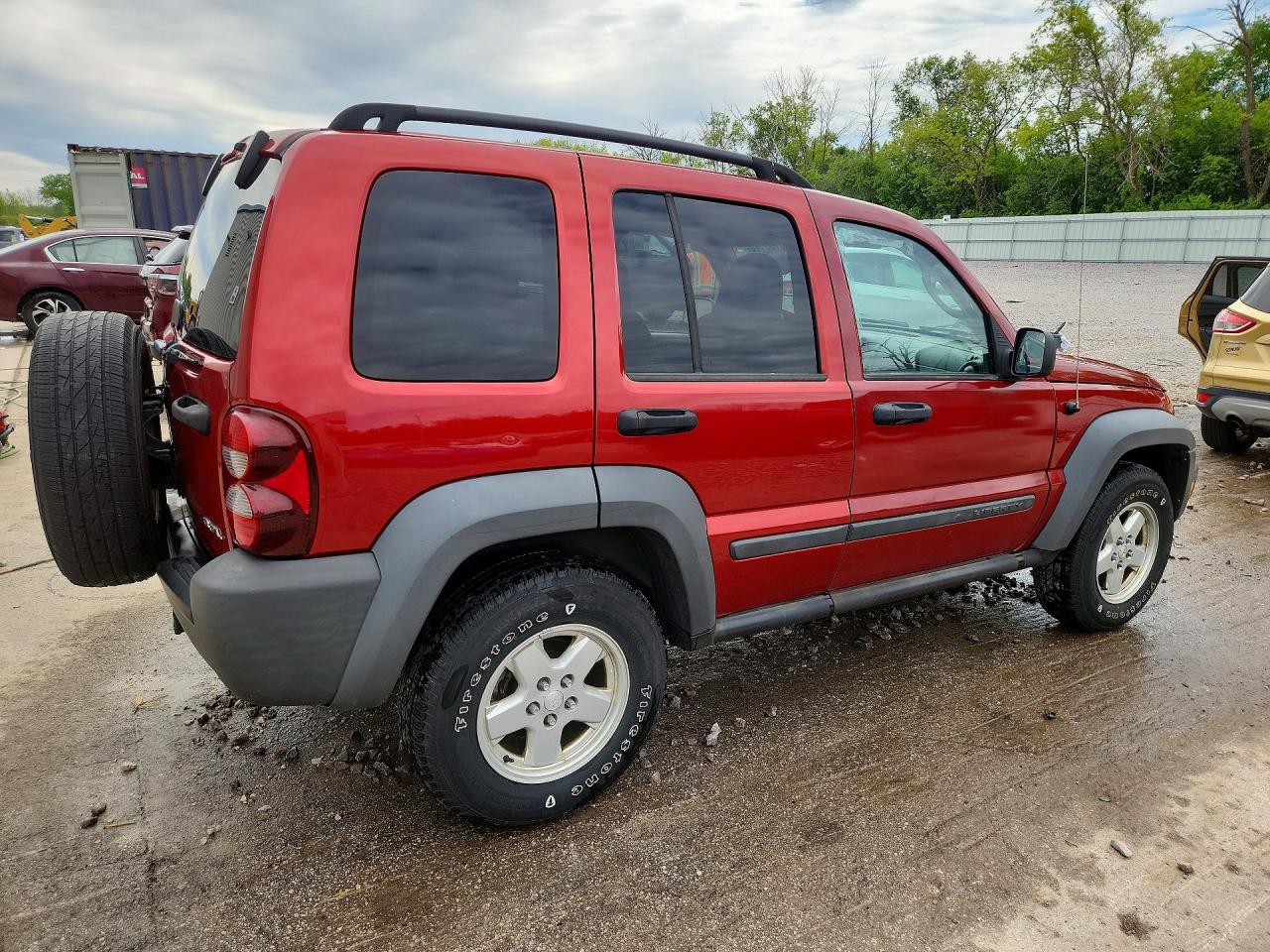 2006 Jeep Liberty Sport Red vin: 1J4GL48KX6W286555