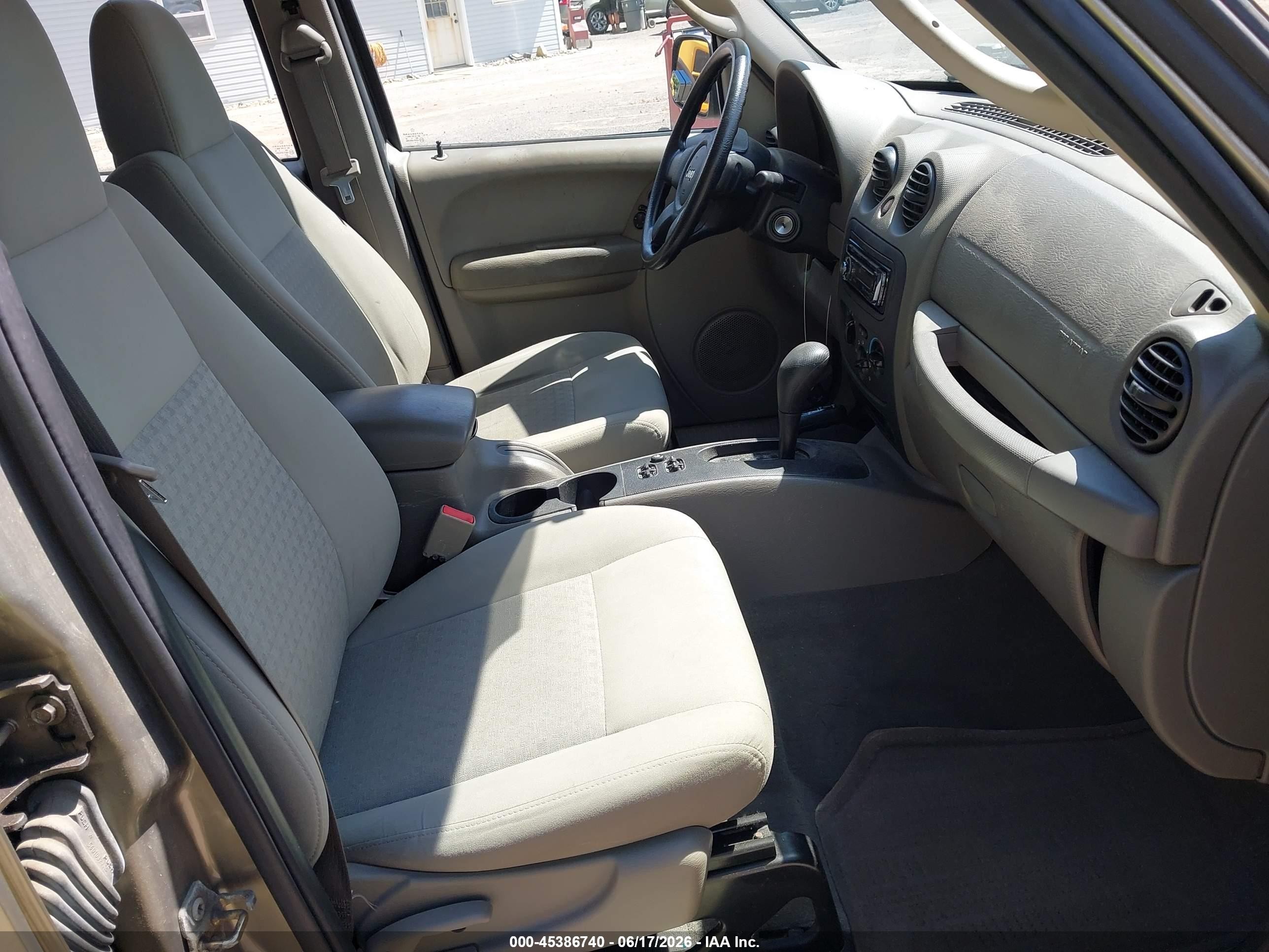 2007 Jeep Liberty Sport Tan vin: 1J4GL48KX7W535258