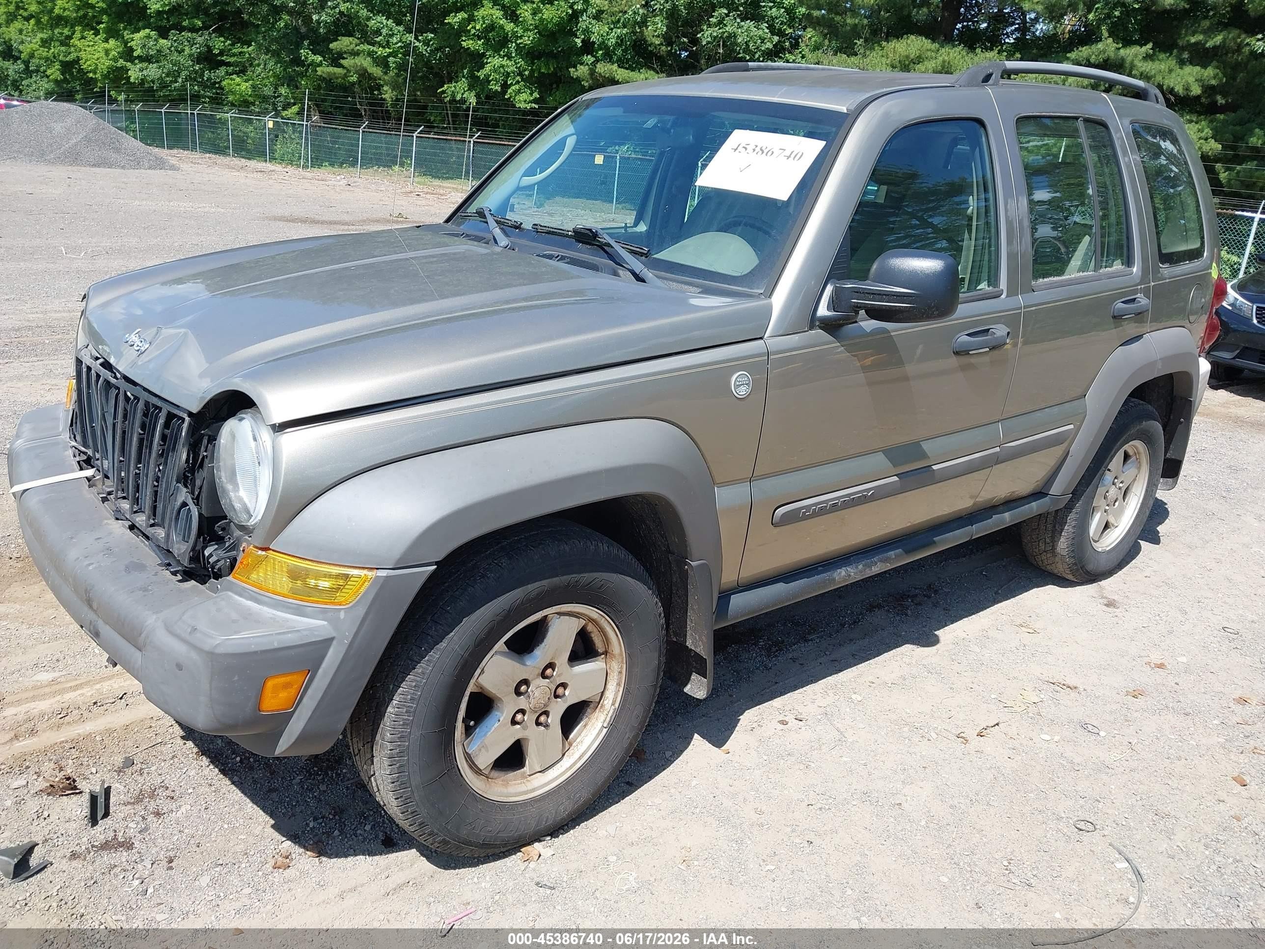 2007 Jeep Liberty Sport Tan vin: 1J4GL48KX7W535258