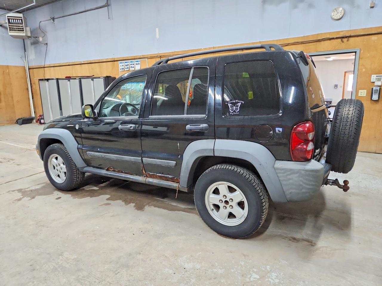 2007 Jeep Liberty Sport Black vin: 1J4GL48KX7W545028