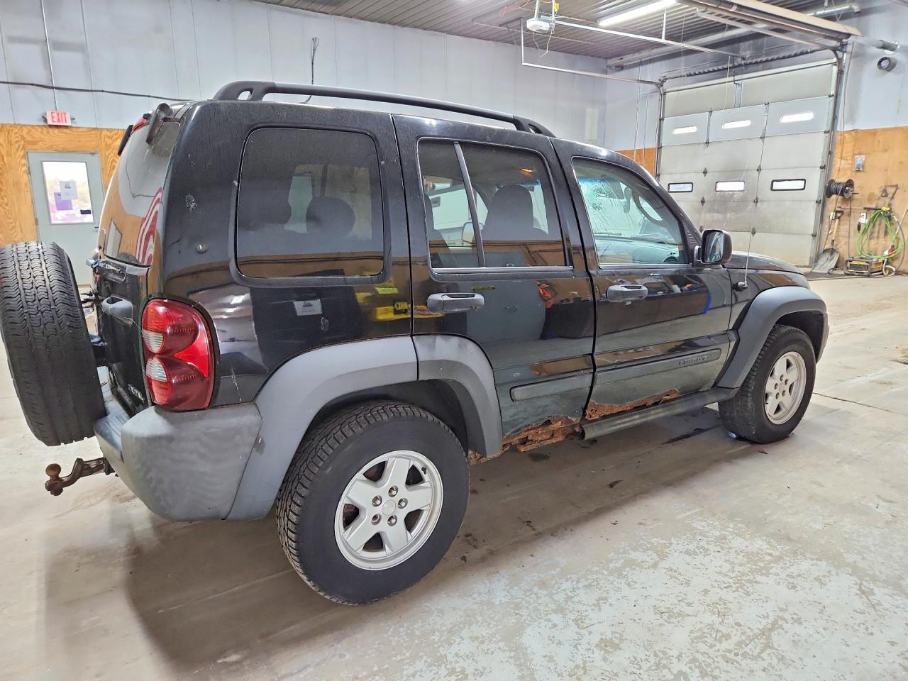 2007 Jeep Liberty Sport Black vin: 1J4GL48KX7W545028