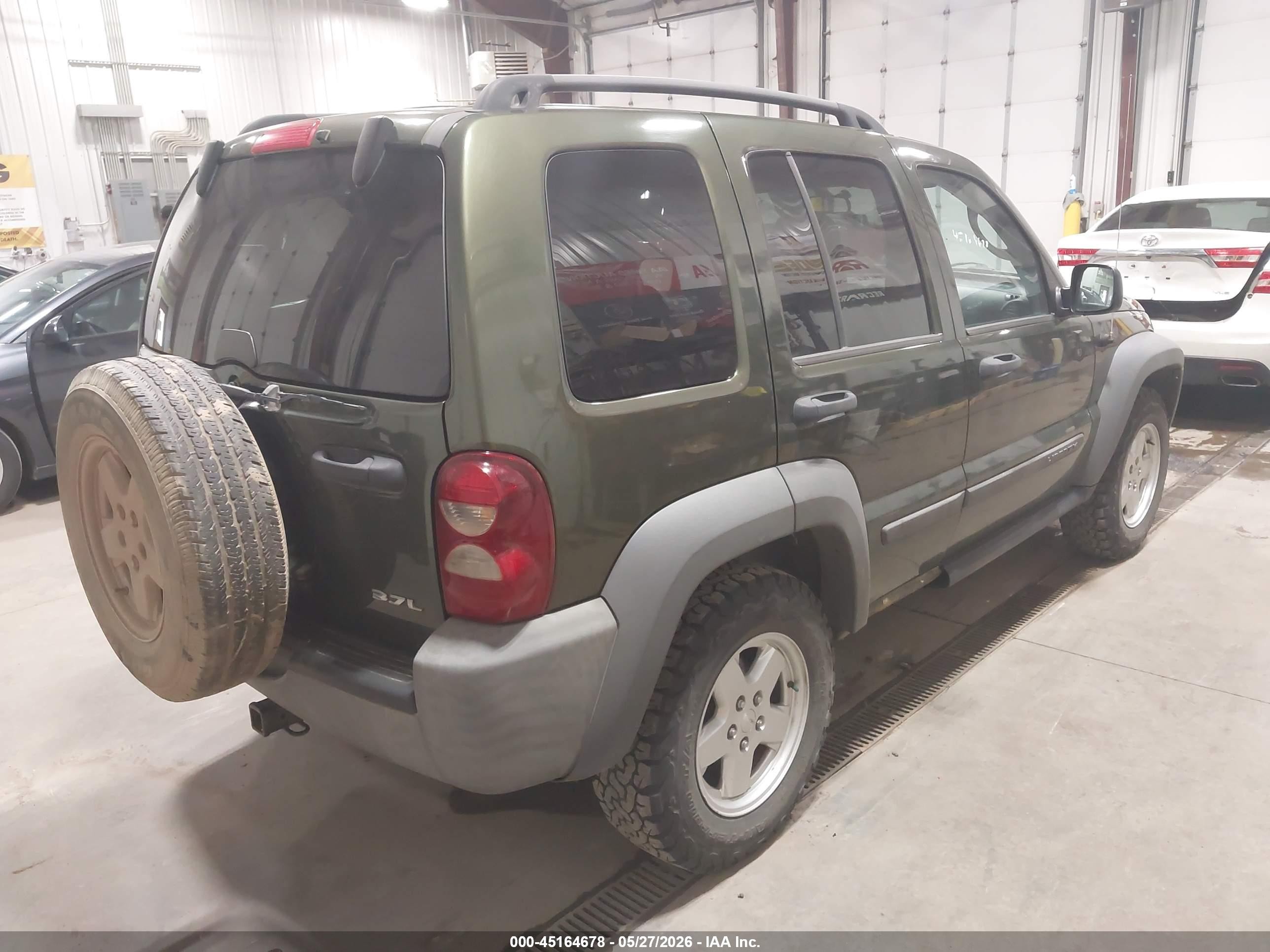 2007 Jeep Liberty Sport Green vin: 1J4GL48KX7W575694